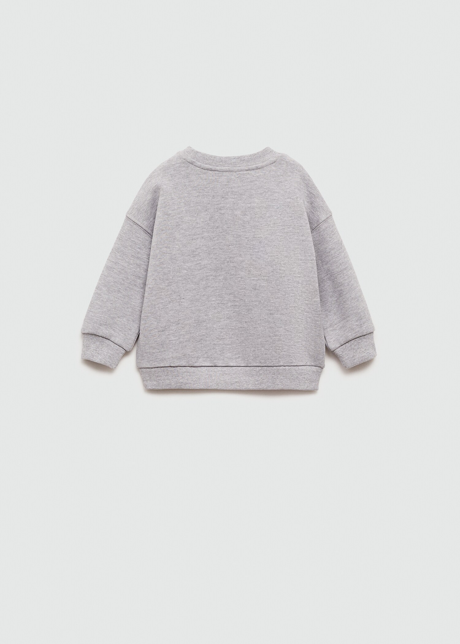 Sweatshirt met geborduurde boodschap - Achterkant van het artikel