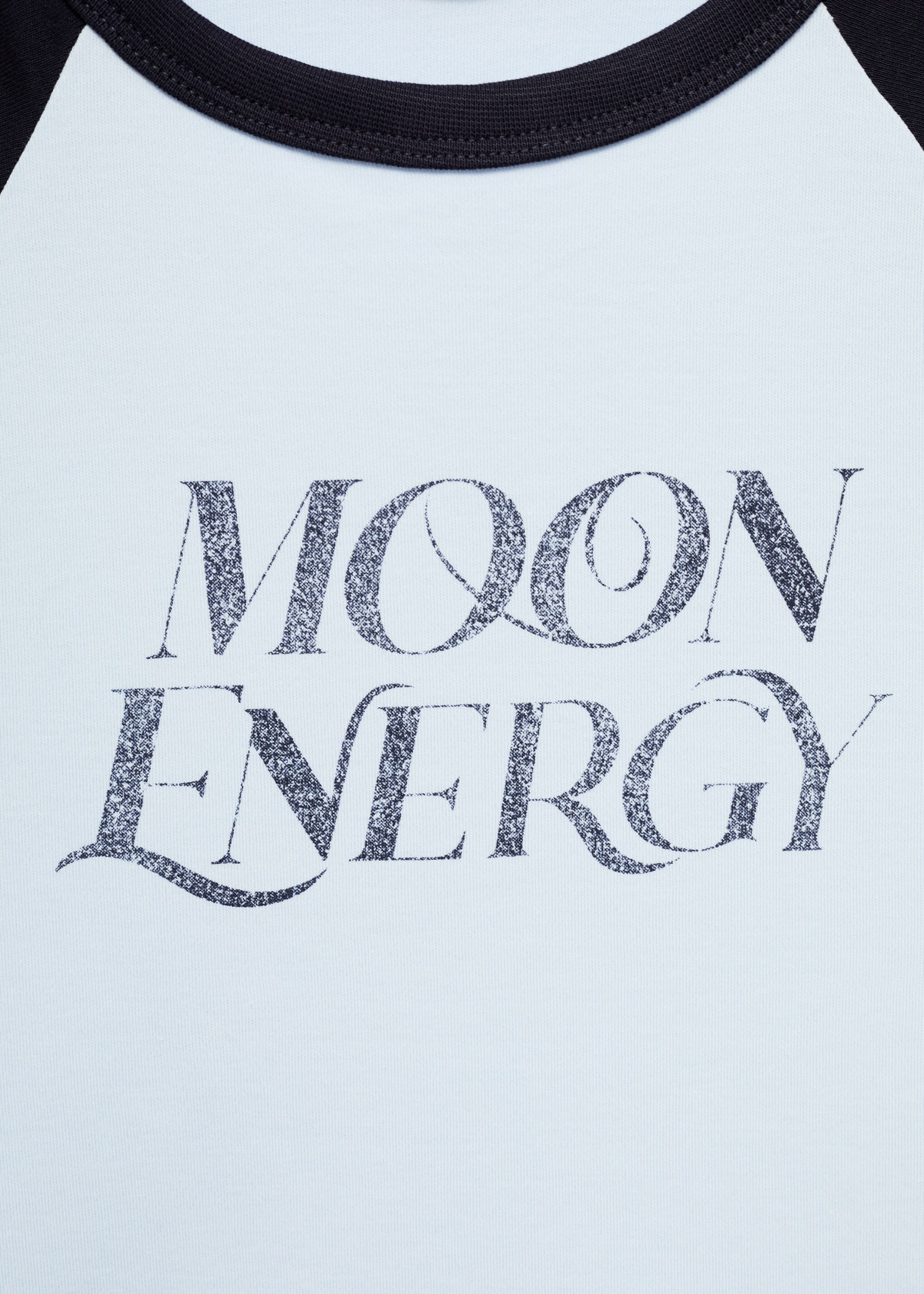 Printed cotton-blend T-shirt - Details of the article 8, Blue. Ref: 77006355-00.