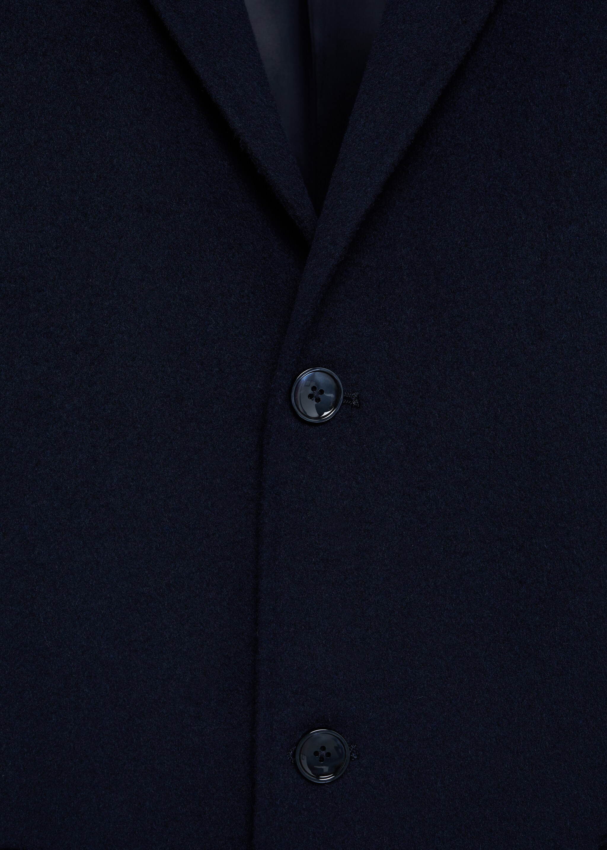 Nestrukturovaný vlněný kabát - Detail zboží 8
