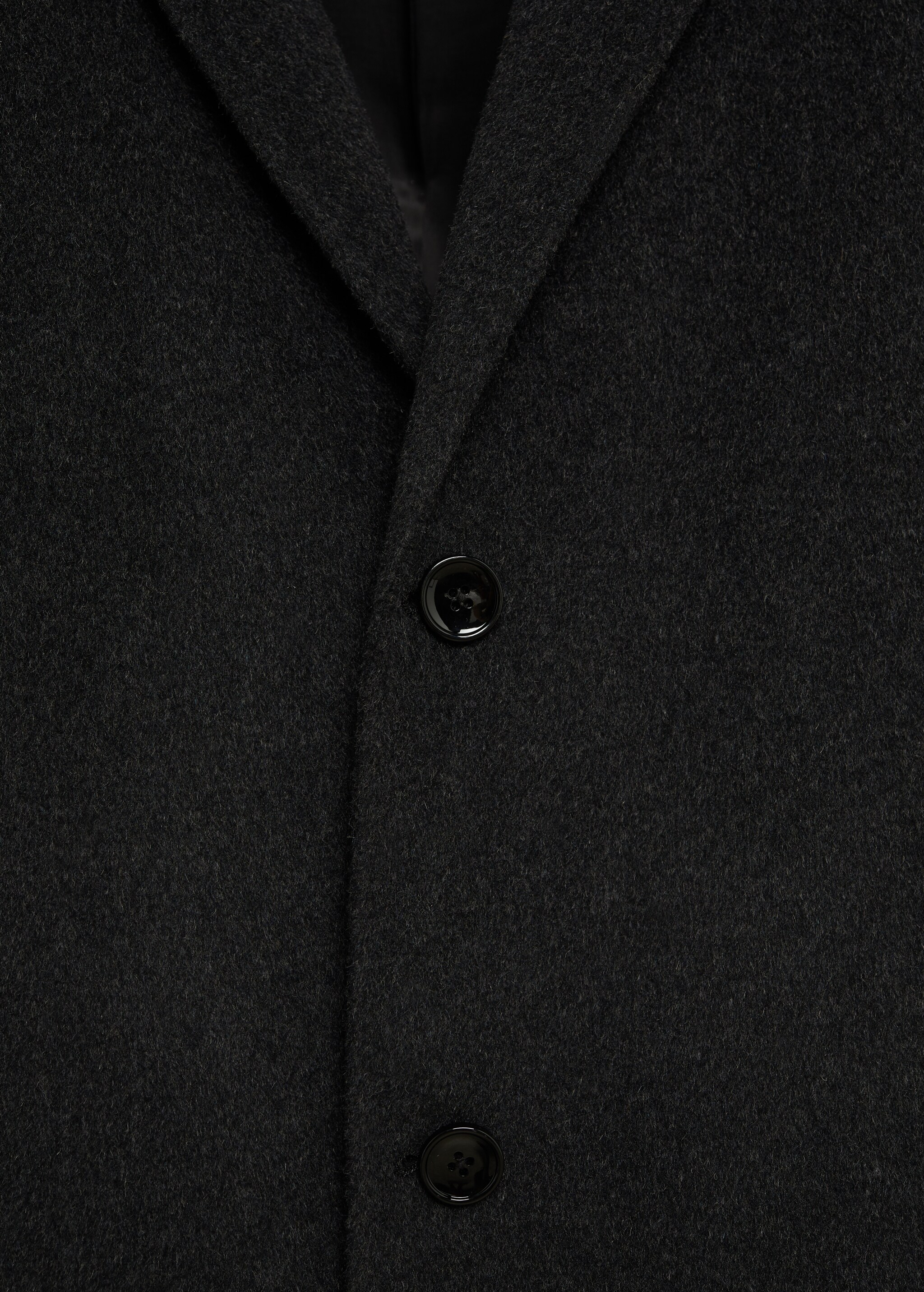 Nestrukturovaný vlněný kabát - Detail zboží 8