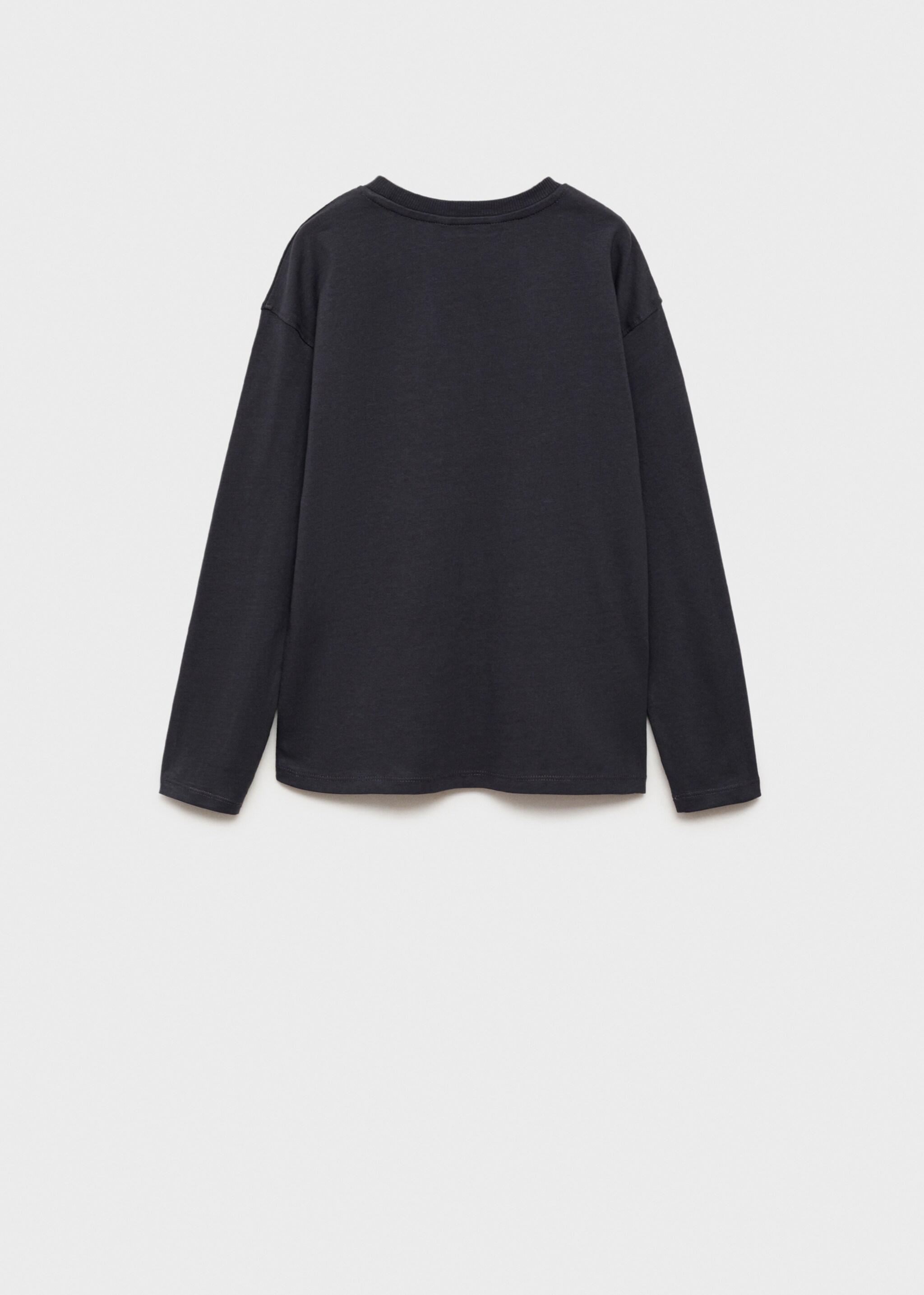 T-shirt manches longues poches - Verso de l’article, Noir. Ref: 77006725-00.