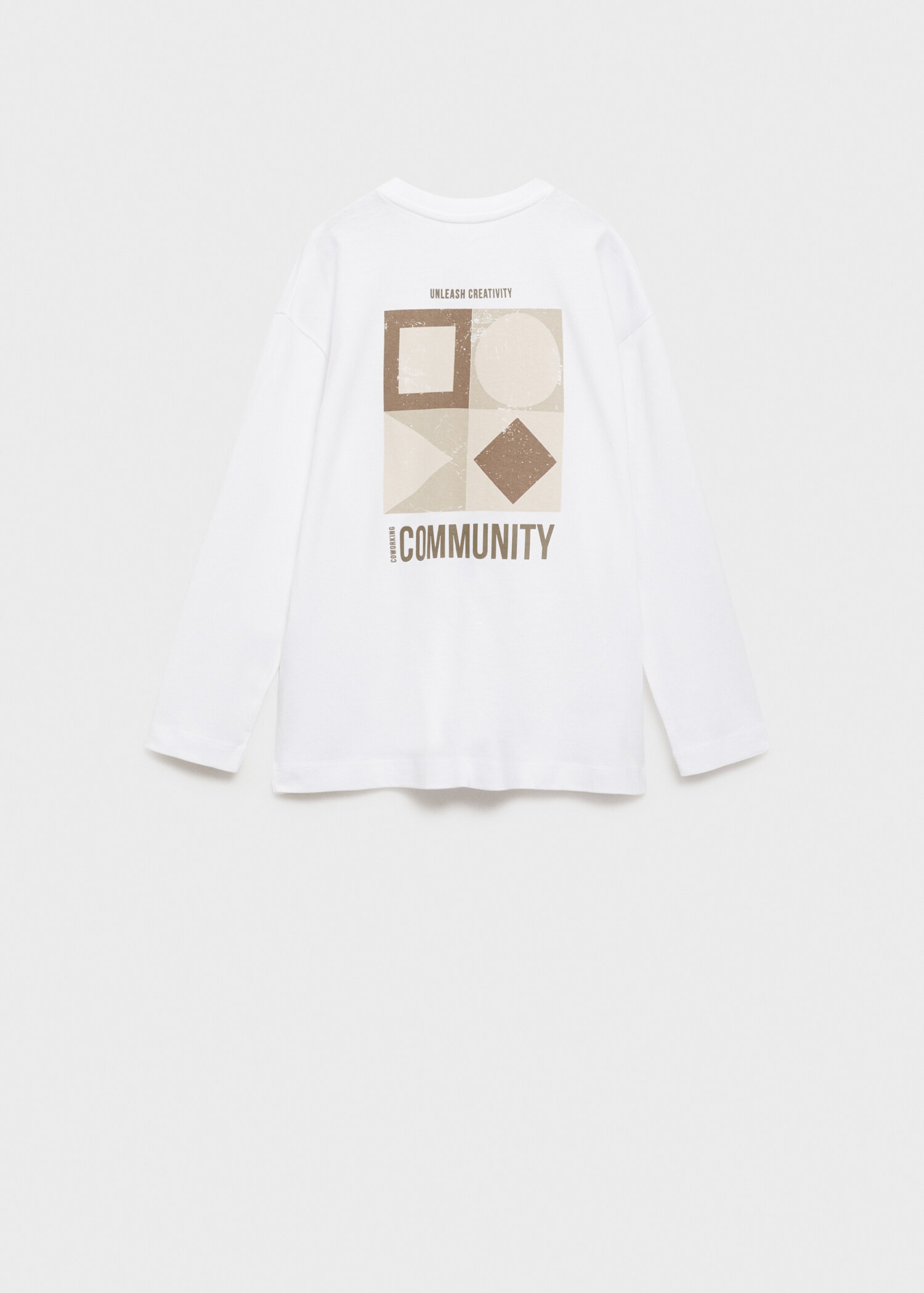 Tricou cu mânecă lungă și imprimeu - Spatele articolului