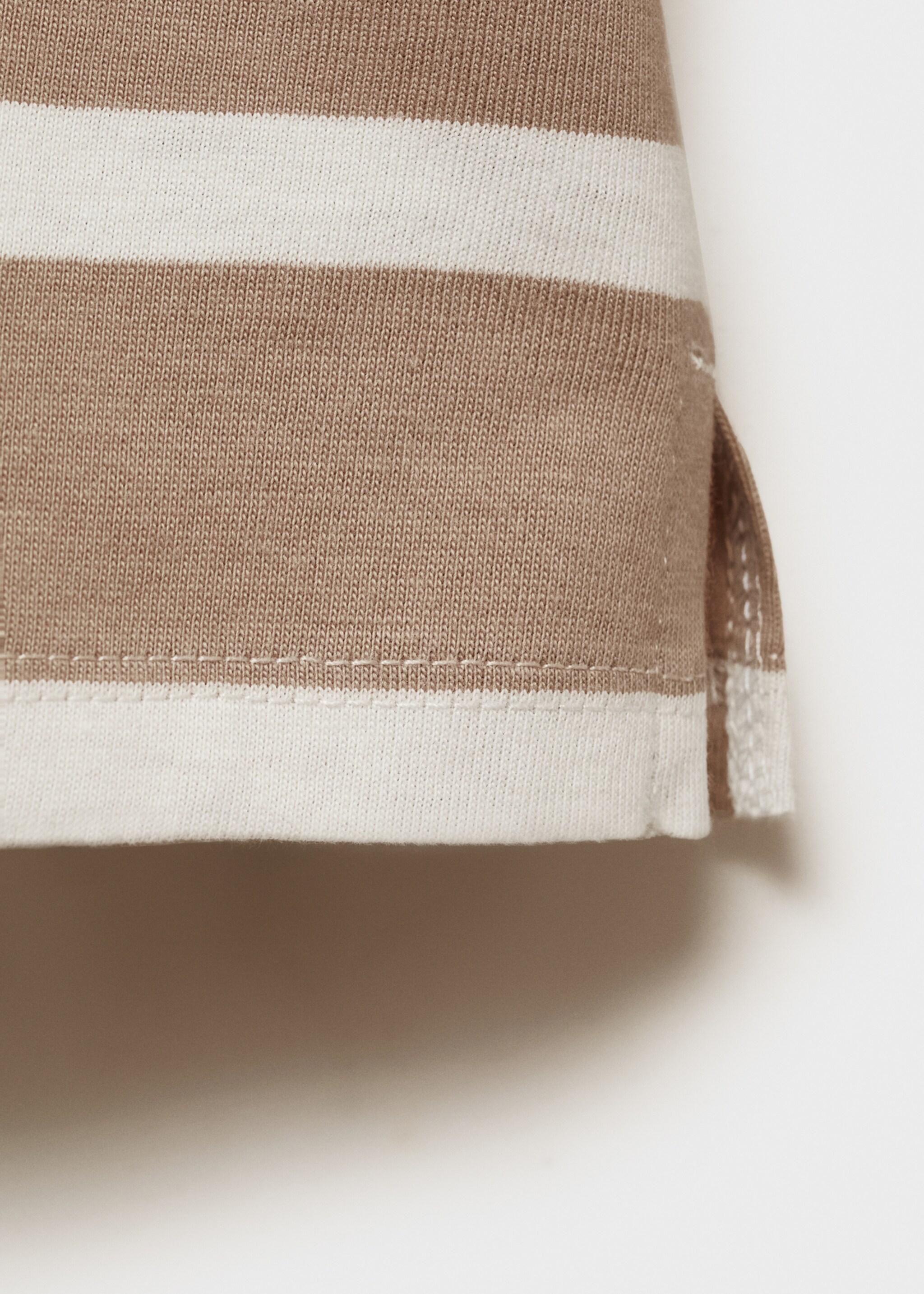 T-shirt manches longues rayures - Détail de l'article 0, Sable. Ref: 77006730-00.