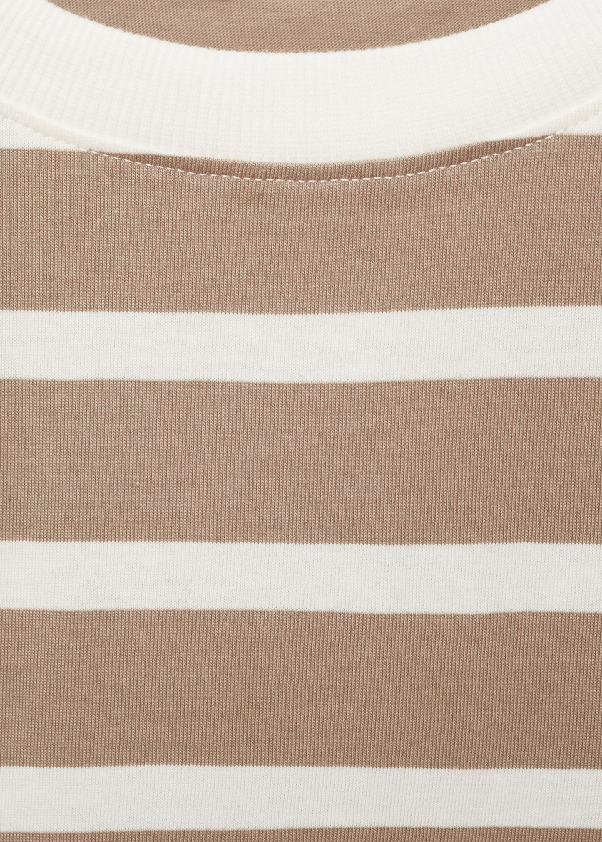 T-shirt manches longues rayures - Détail de l'article 8, Sable. Ref: 77006730-00.