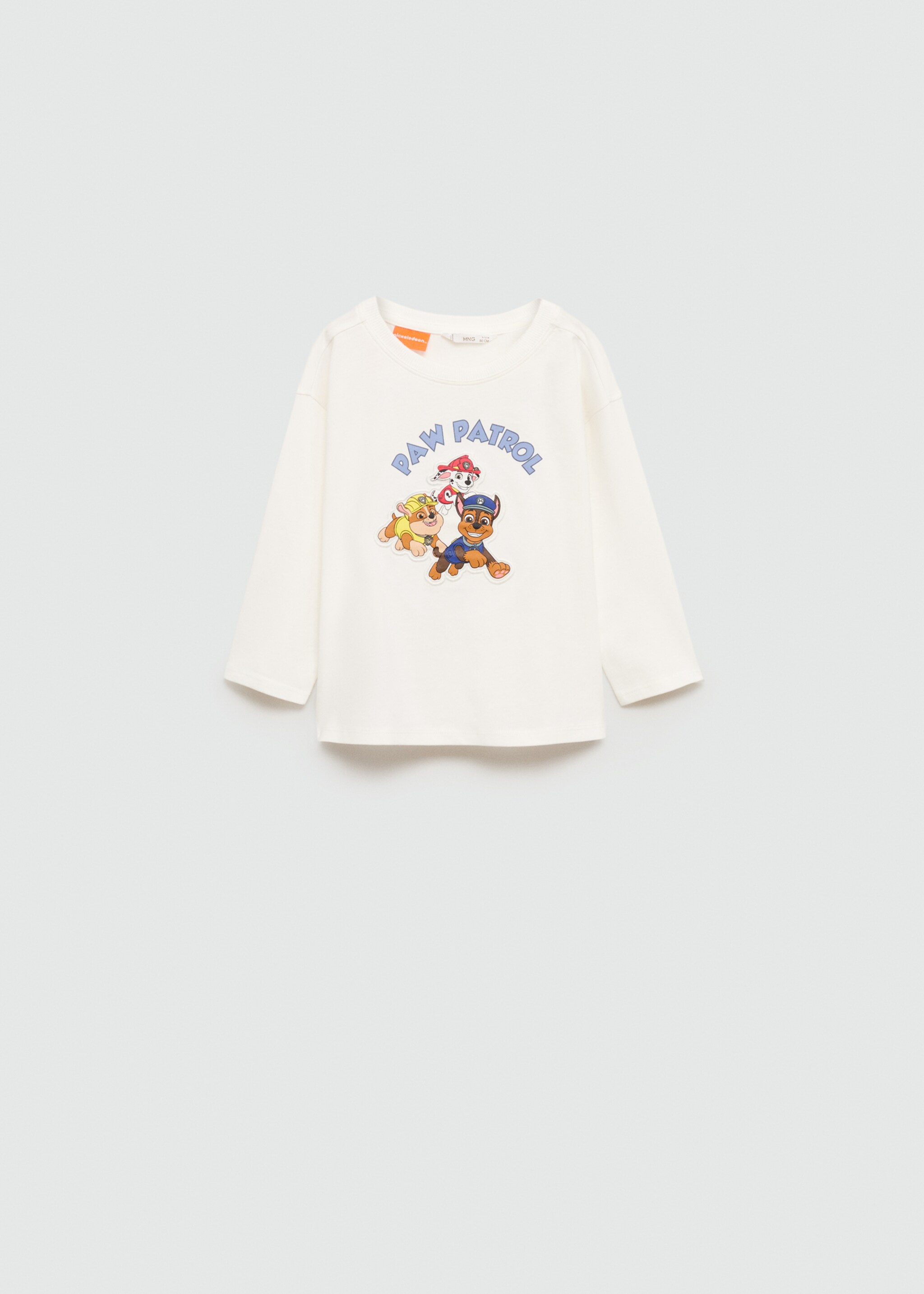 Paw Patrol printed t-shirt - Article without model, Off White. Ref: 77006732-00.