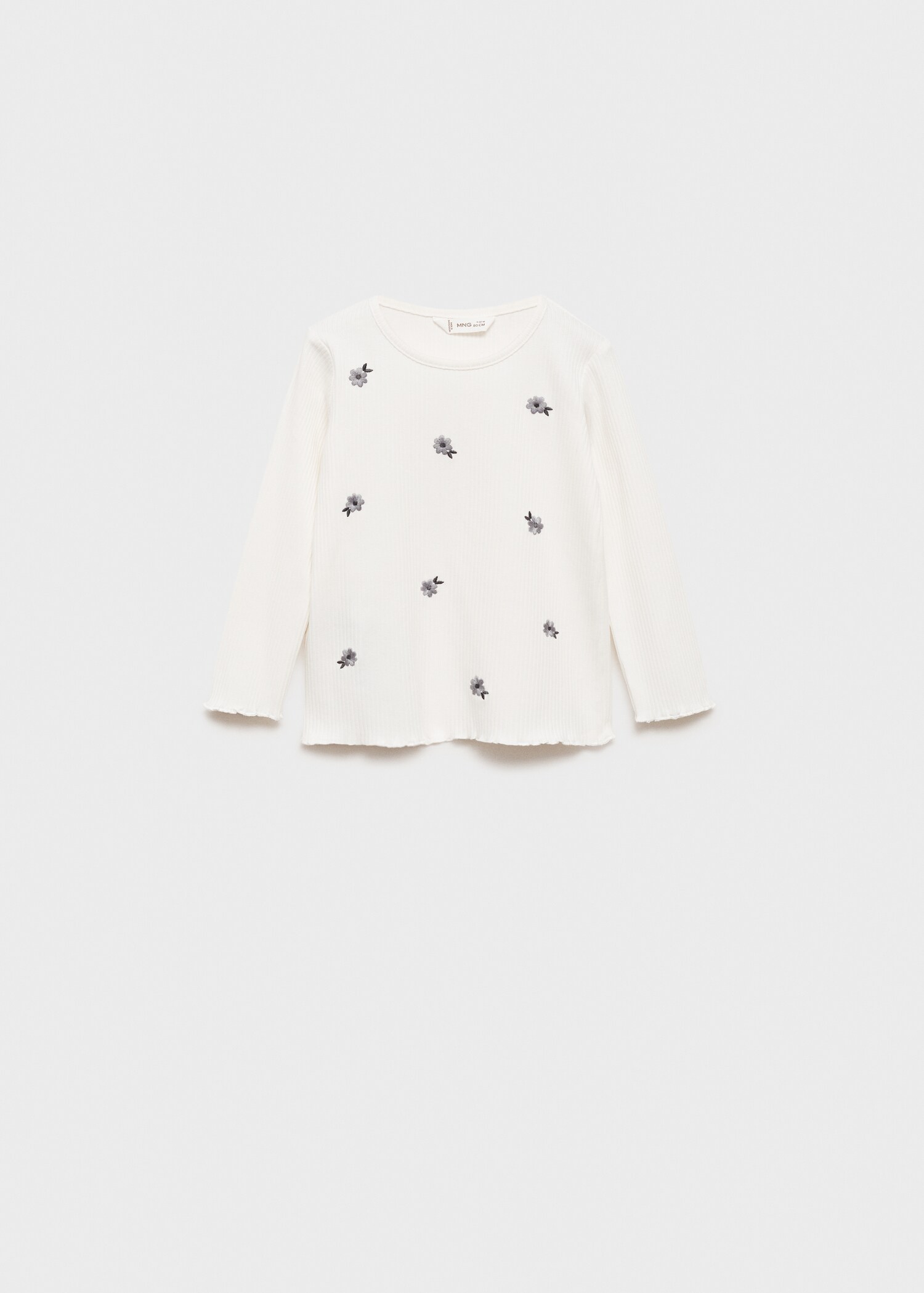 Embroidered flowers T-shirt - Article without model