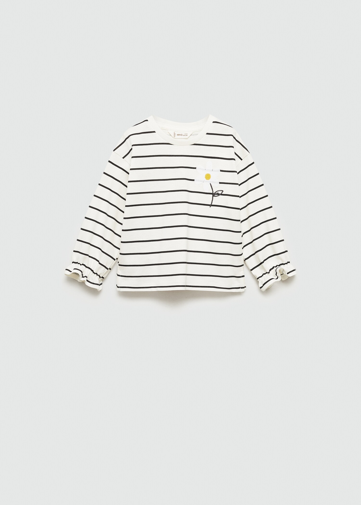 Långärmad randig t-shirt - Artikel utan modell