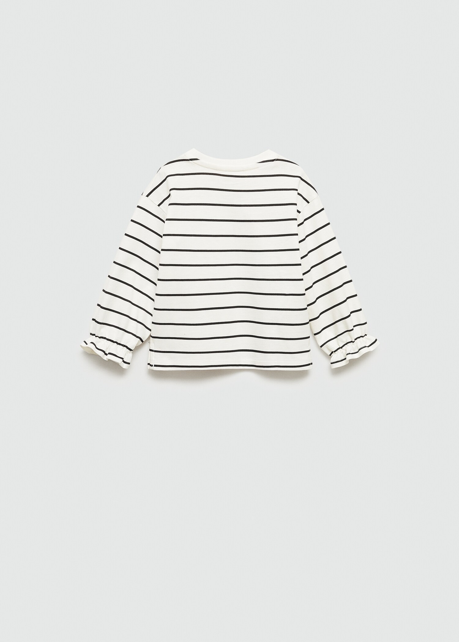 Långärmad randig t-shirt - Artikelns baksida