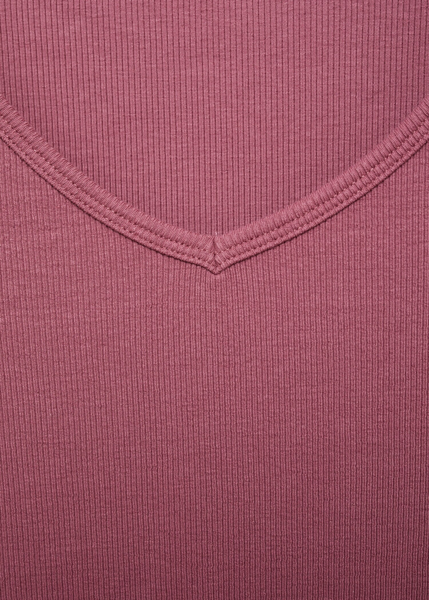 Camiseta manga larga cuello pico - Detalle del artículo 8
