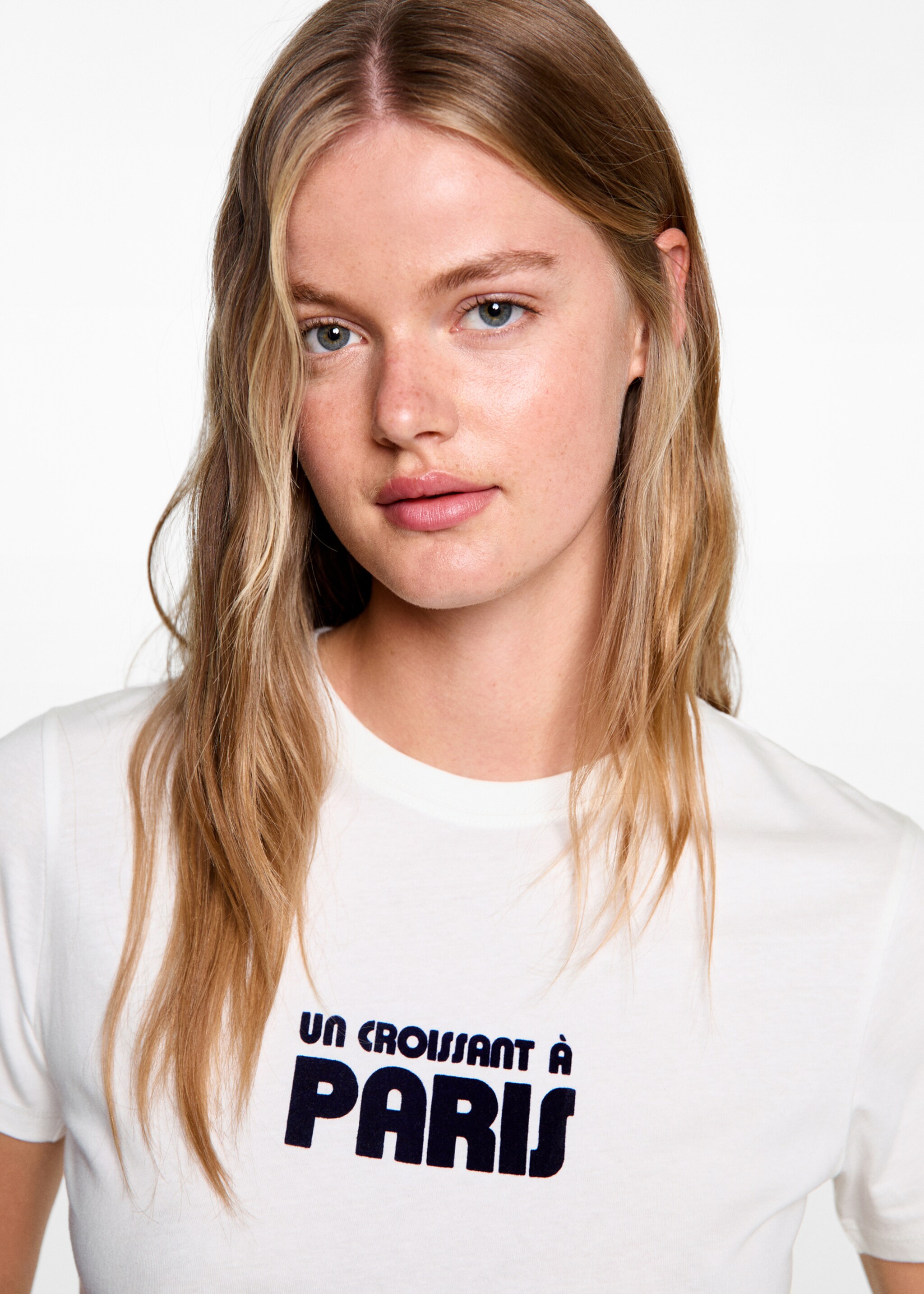 Printed cotton-blend T-shirt - Details of the article 1