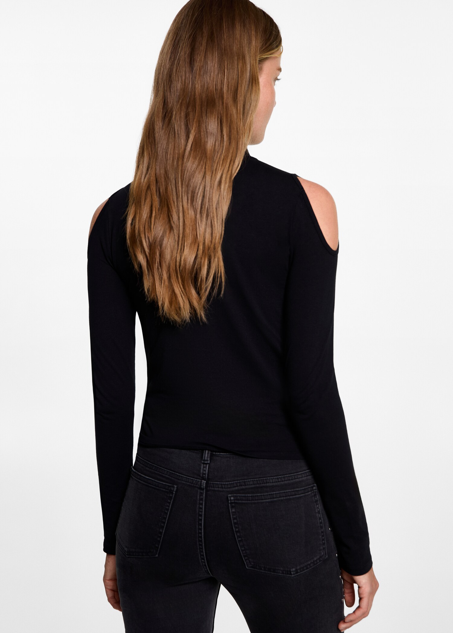 T-shirt col montant ouvertures - Verso de l’article