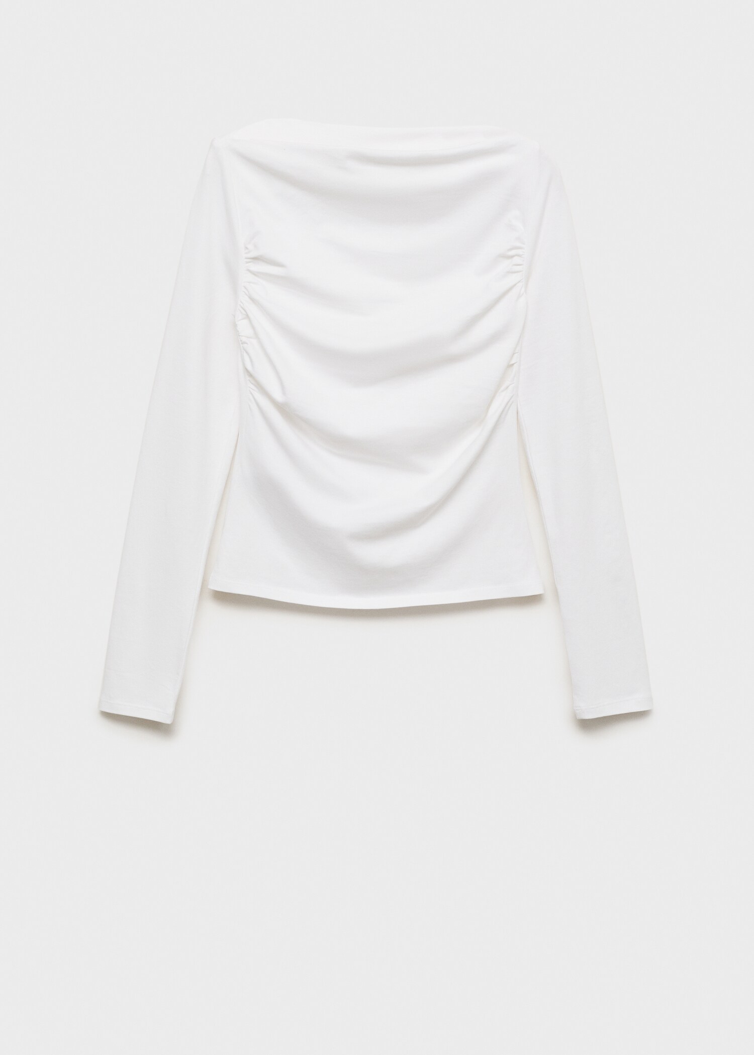 T-shirt met gesmokte details - Artikel zonder model