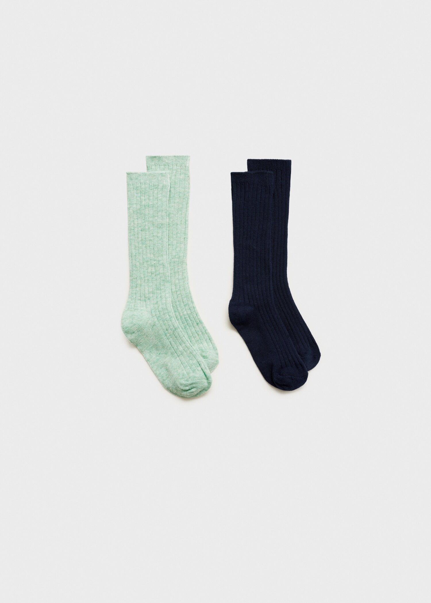 Pack 2 paires de chaussettes côtelées - Article sans modèle