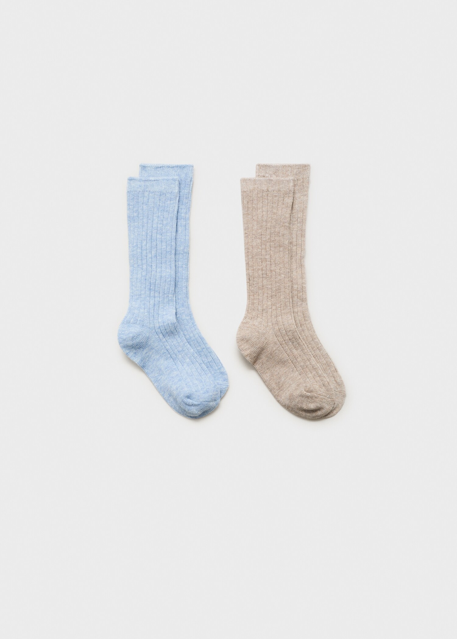 Pack 2 paires de chaussettes côtelées - Article sans modèle