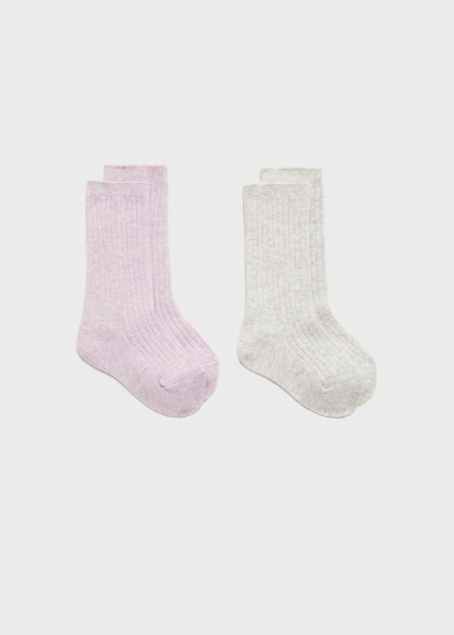 Pack 2 paires de chaussettes côtelées - Article sans modèle