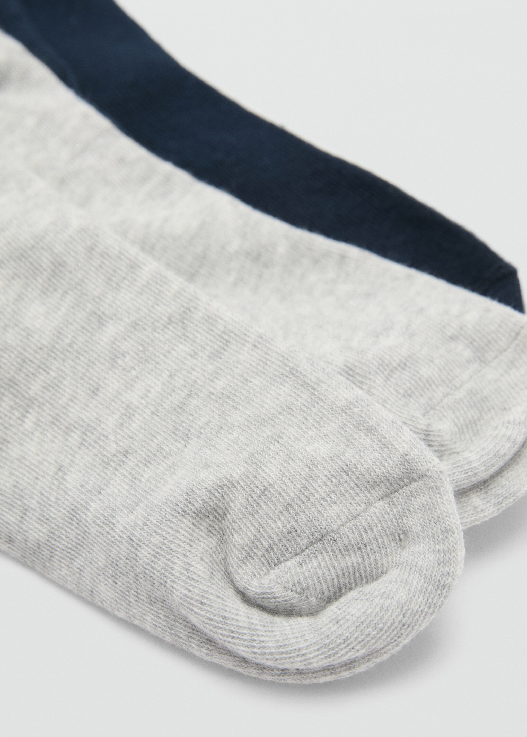 Pack 2 paires de chaussettes combinées - Plan moyen, Bleu marine foncé. Ref: 77006763-00.