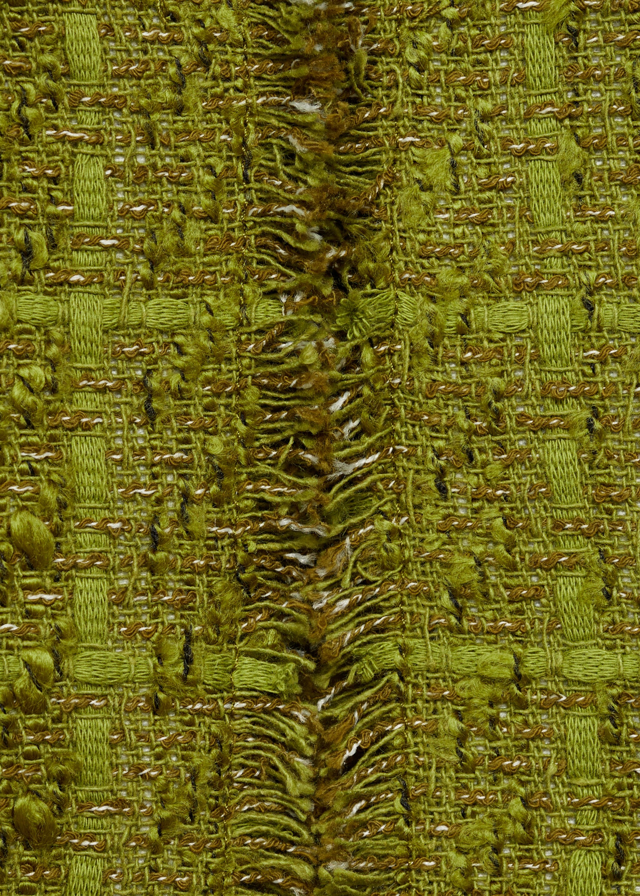Jachetă din tweed cu nasturi bijuterie - Detaliu al articolului 0, Oliv. Ref: 77006764-00.