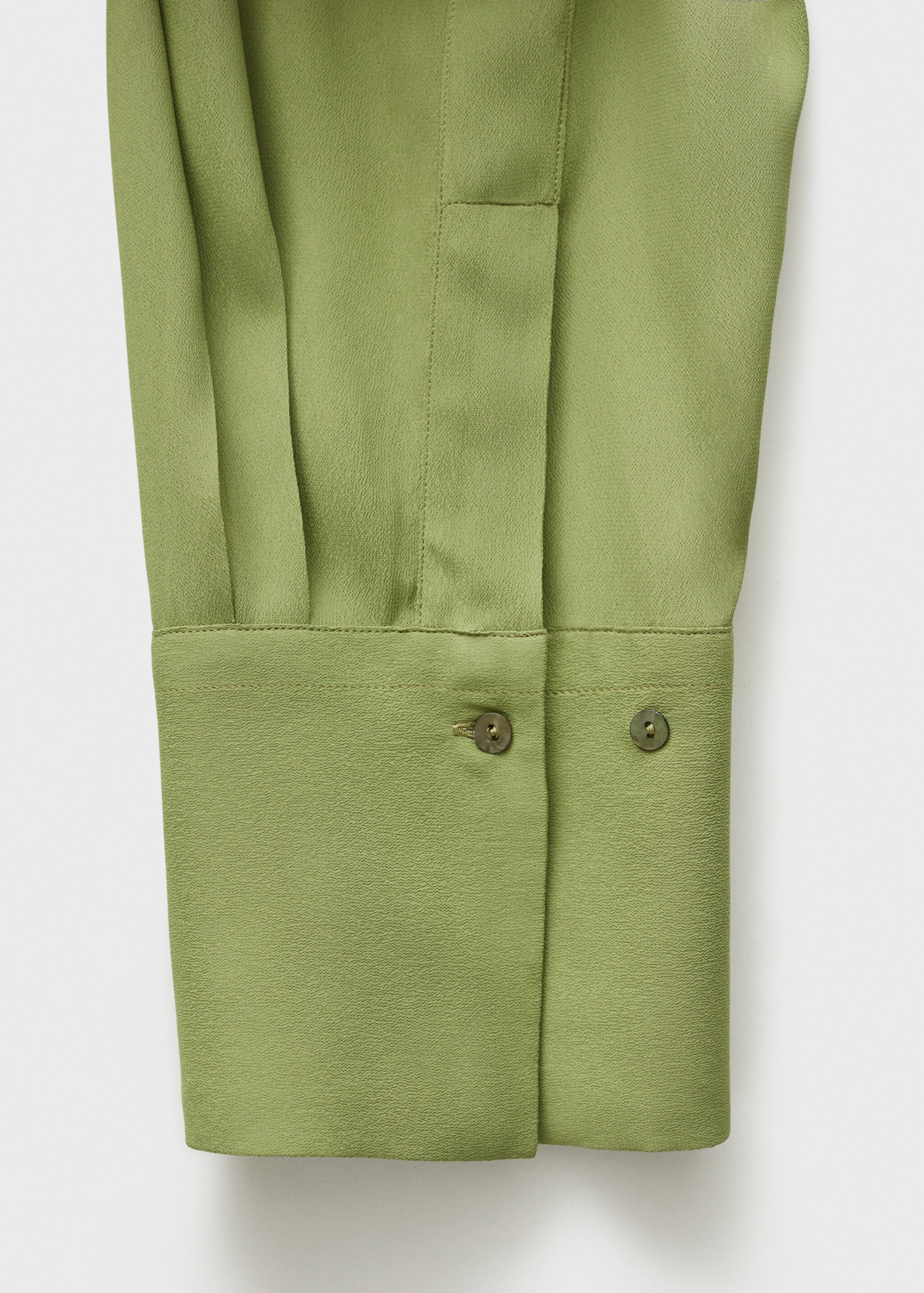 Chiffon lace blouse - Details of the article 0, Khaki. Ref: 77006766-00.