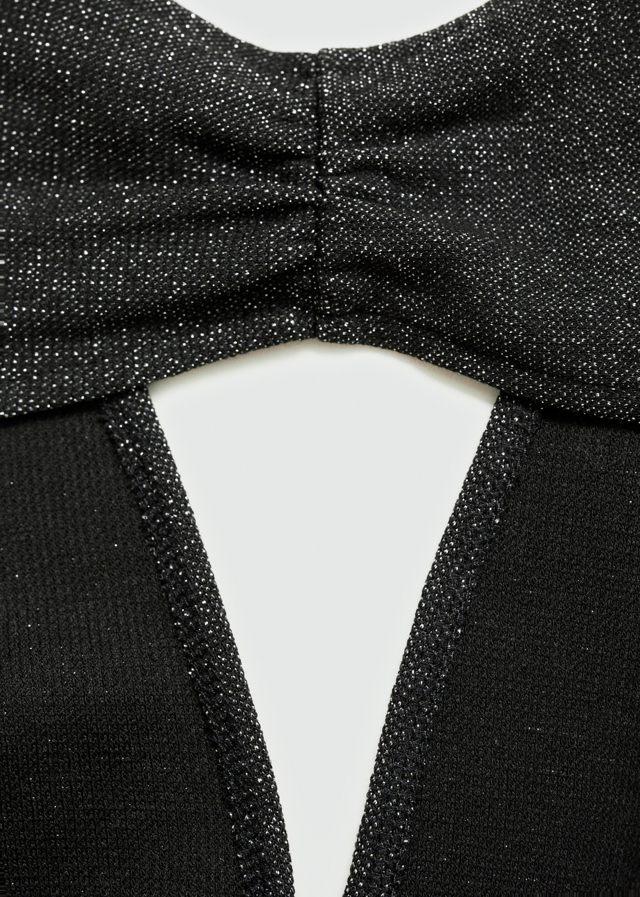 Rückenfreies Lurex-Top - Detail des Artikels 0, Schwarz. Ref: 77006768-00.
