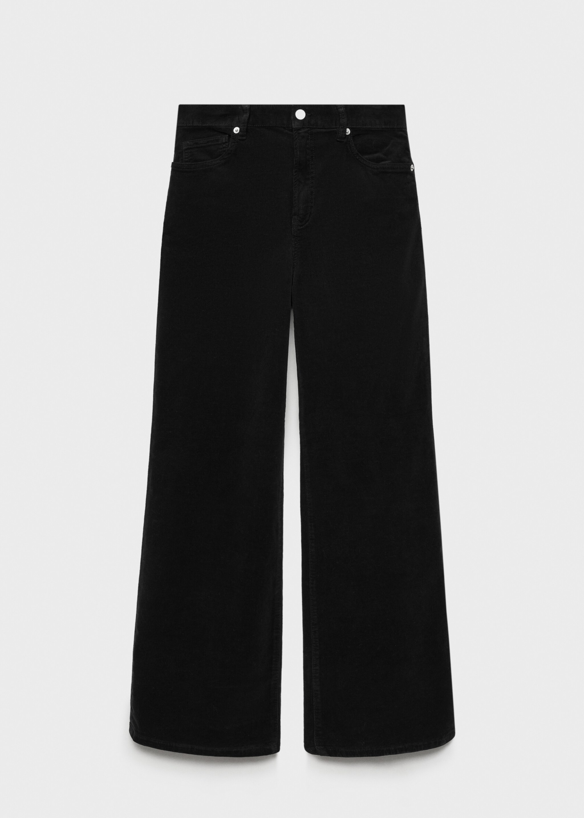Corduroy wideleg jeans - Artikel zonder model, Antraciet. Ref: 77007124-00.