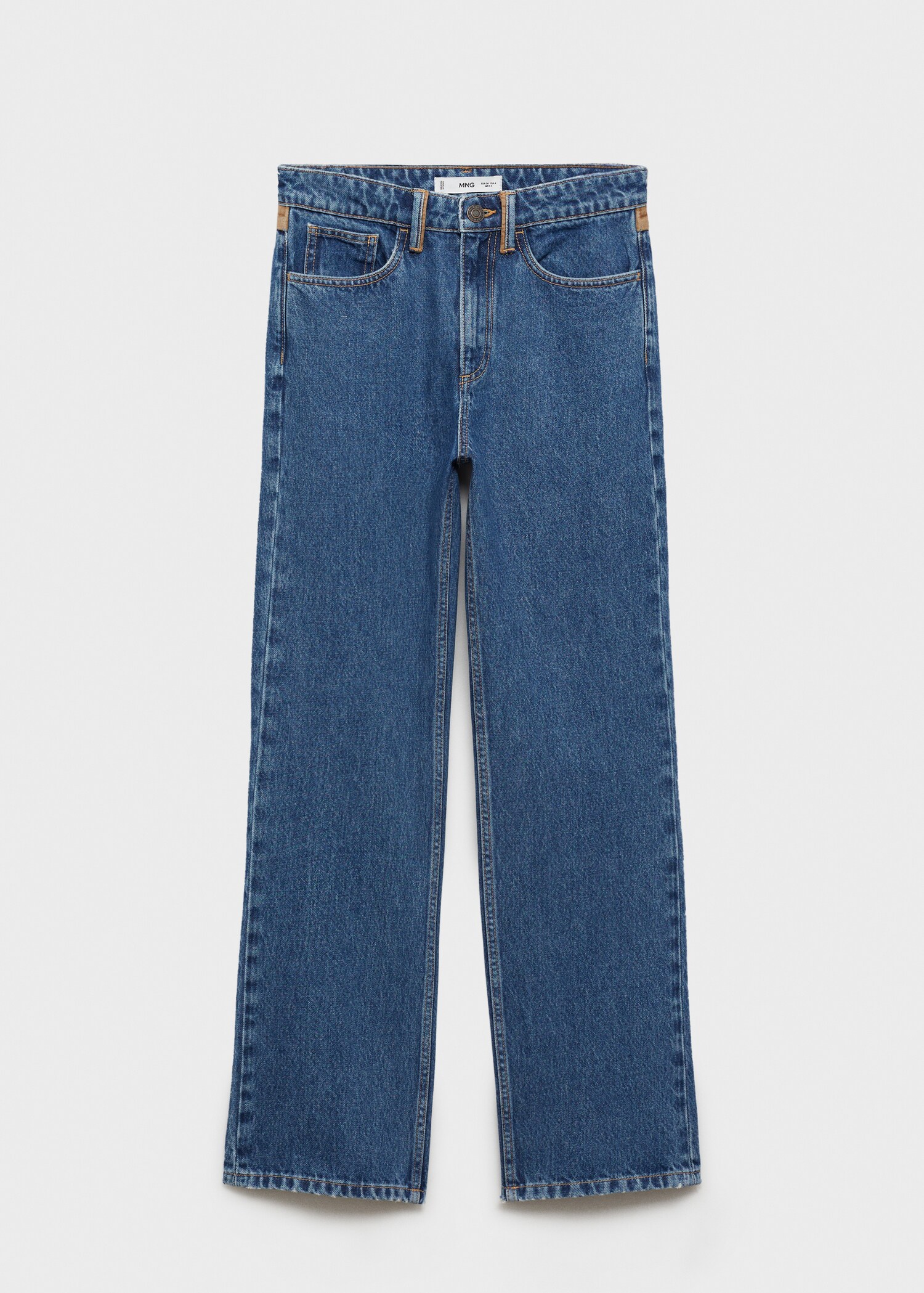 Straight-fit jeans with contrasting details - Article without model