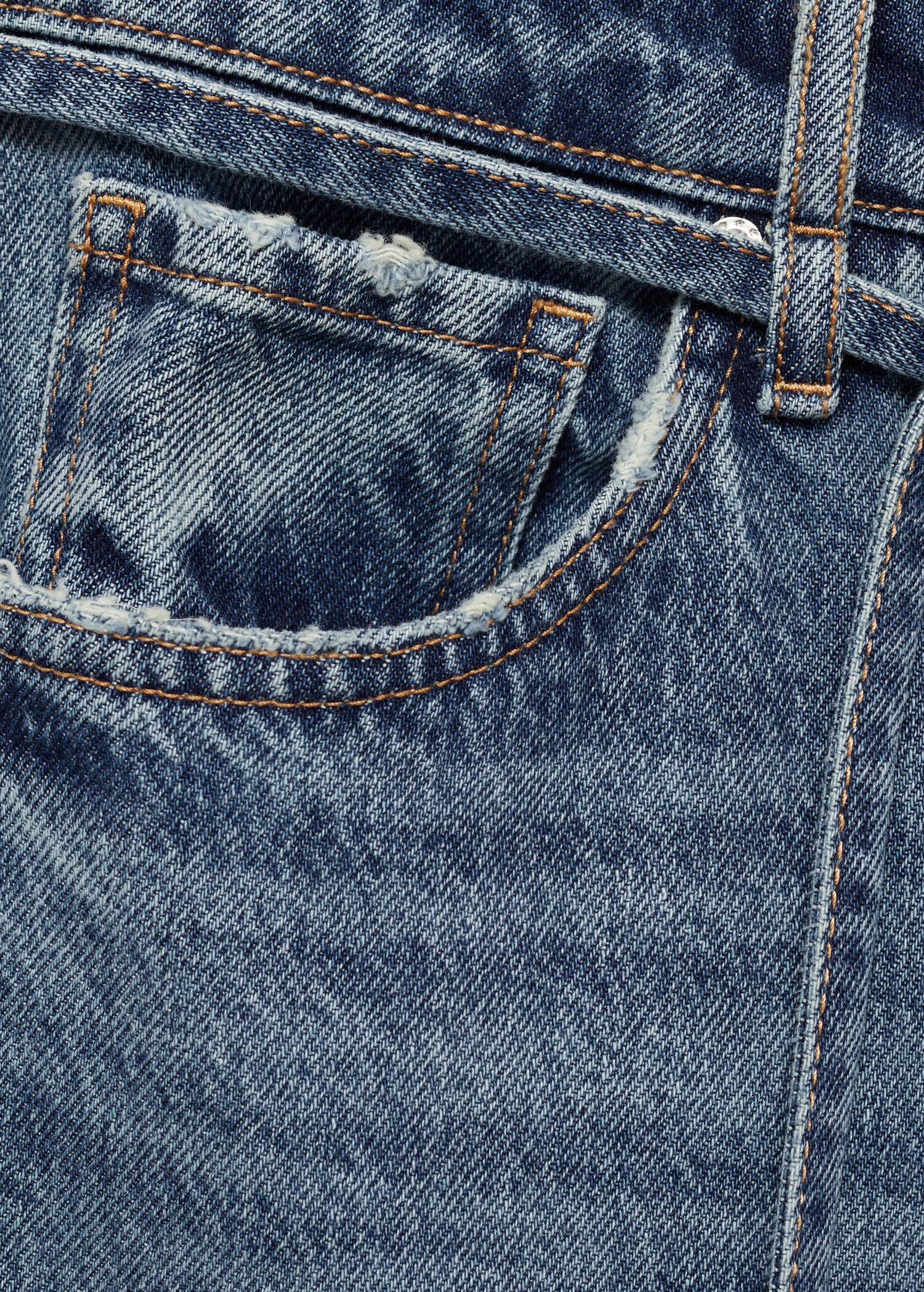 Low waist wide leg jeans - Details of the article 0