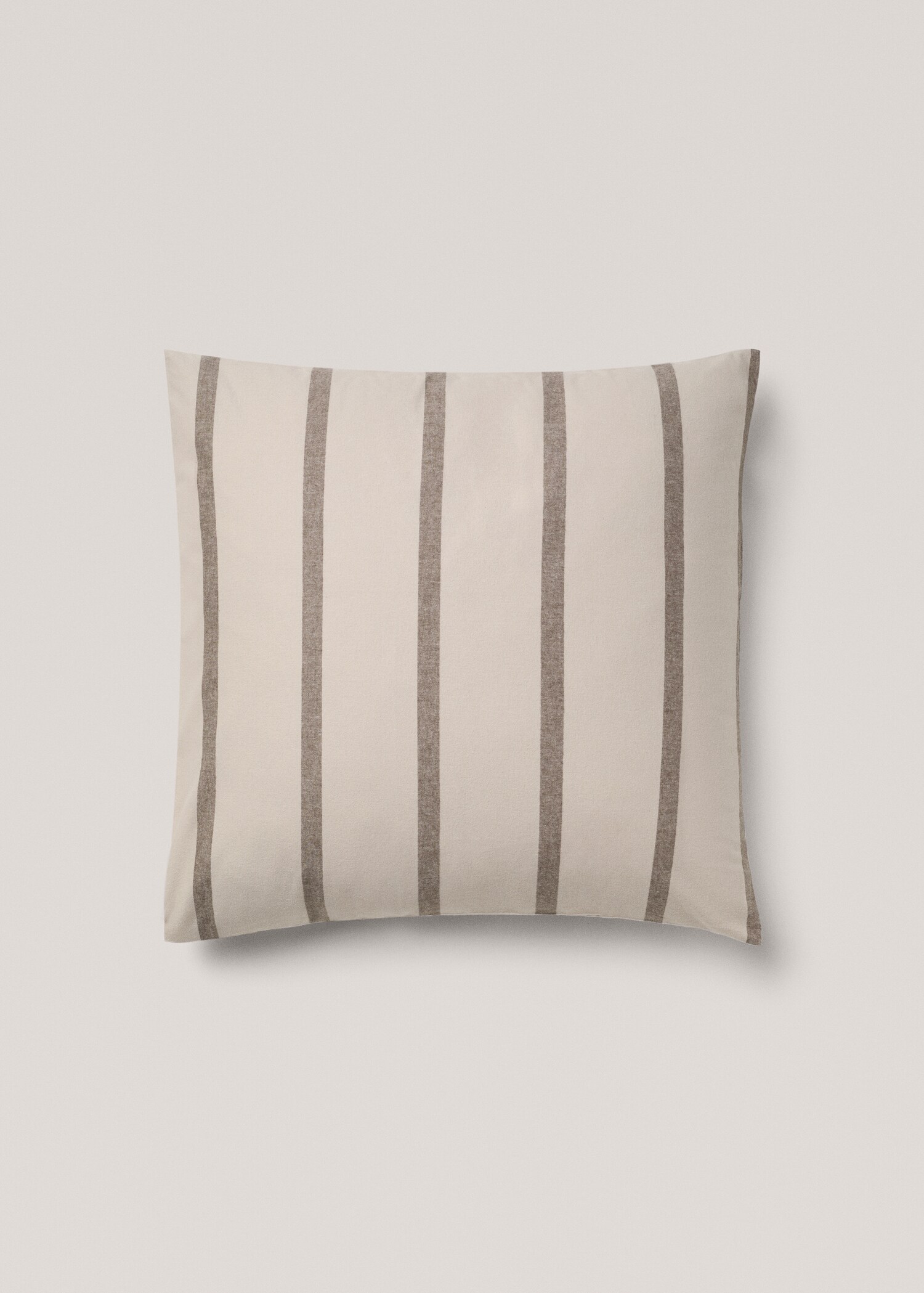 Gestreifter Kopfkissenbezug aus 100 % Baumwoll-Flanell 60 x 60 cm - Artikel ohne Model