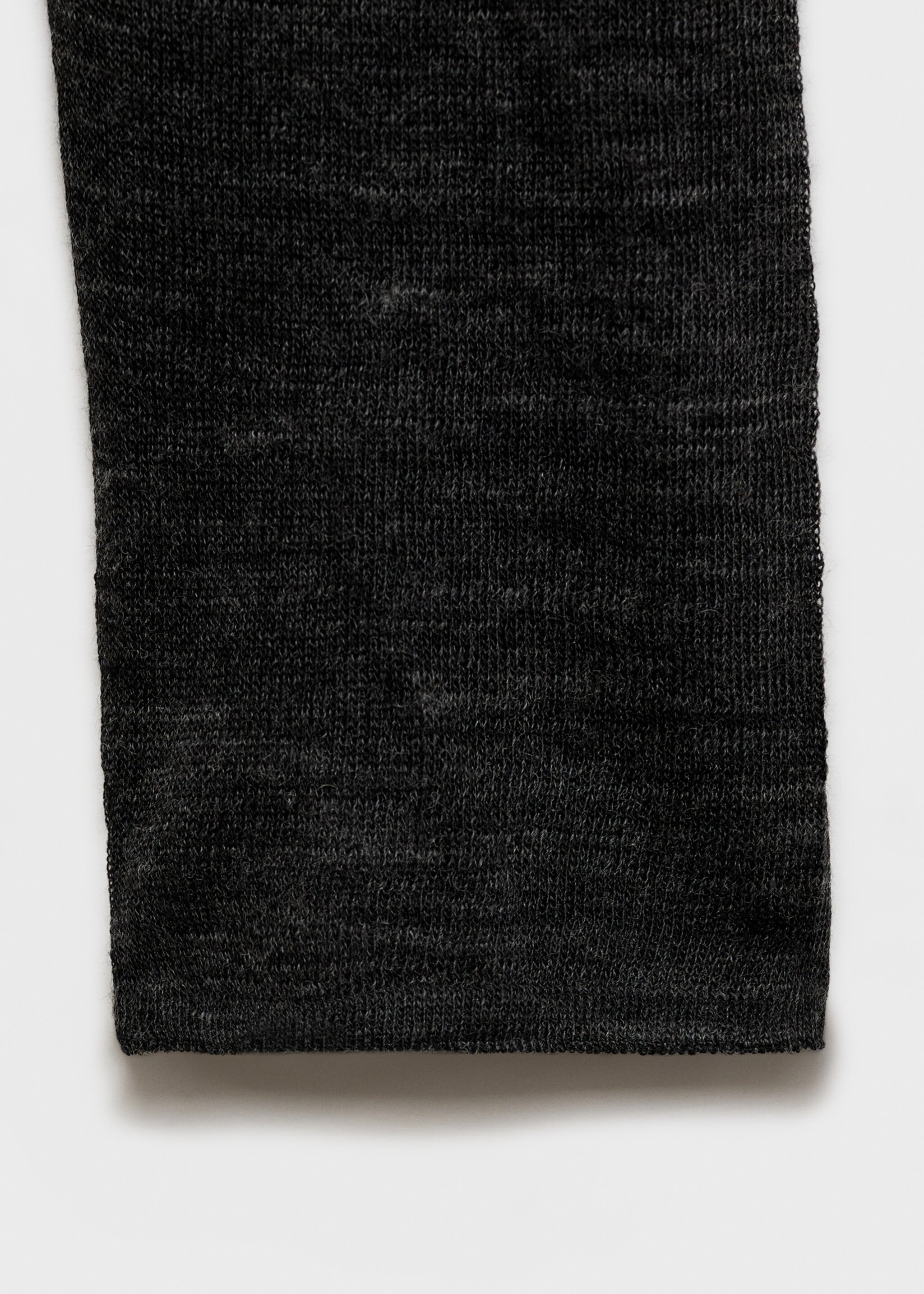Semi-transparent turtleneck sweater - Details of the article 0, Dark Heather Grey. Ref: 77007676-00.