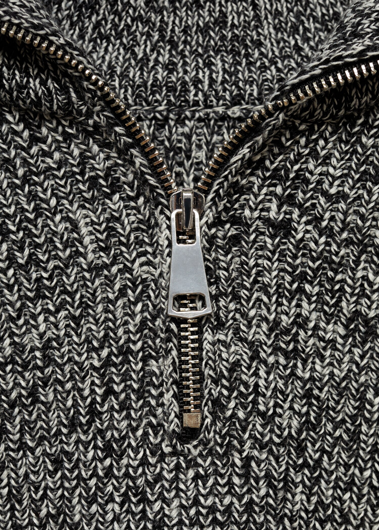 Zip flecked sweater - Details of the article 0