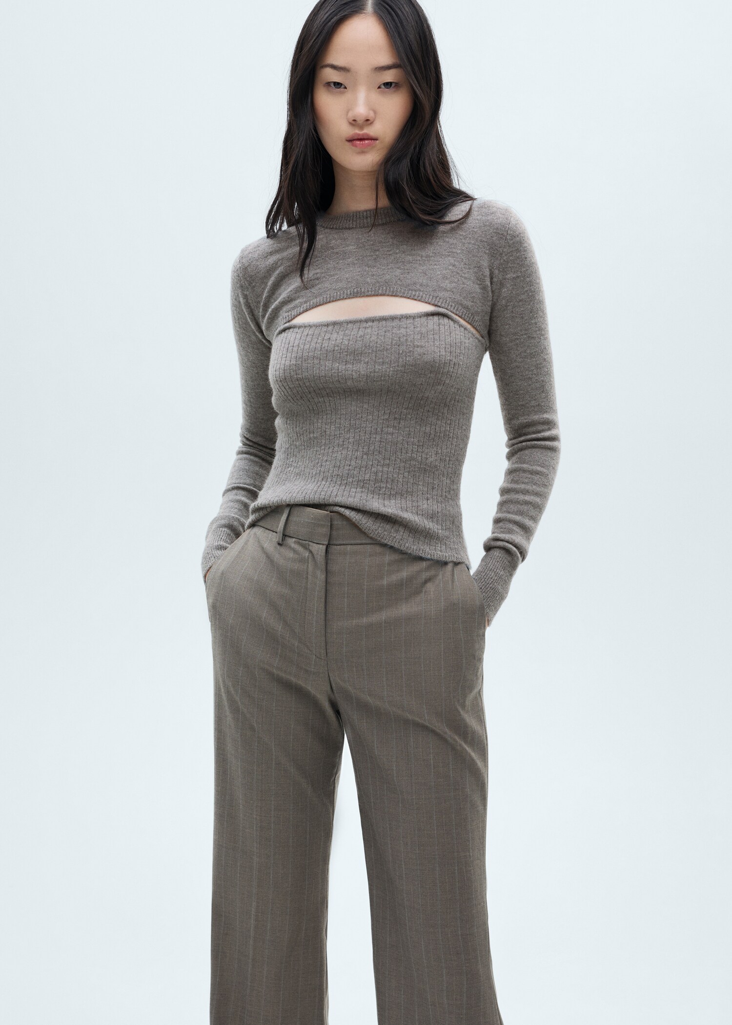 Pull-over combiné ouverture - Plan moyen