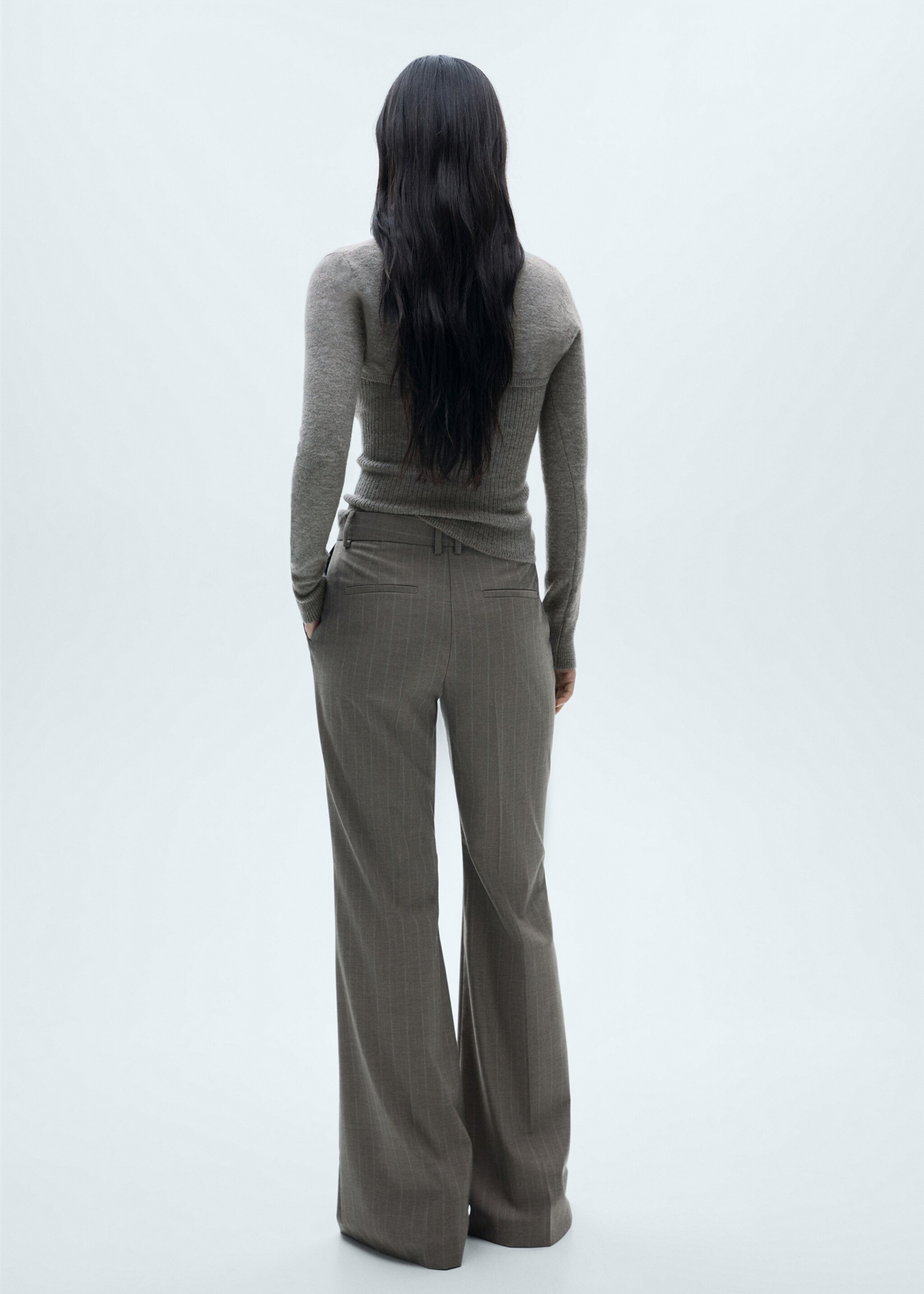 Pull-over combiné ouverture - Verso de l’article, Gris anthracite. Ref: 77007686-00.