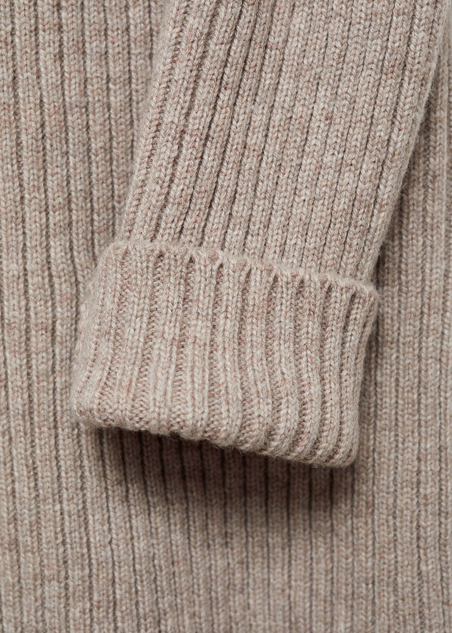 Gerippter Pullover mit Reißverschluss - Detail des Artikels 0