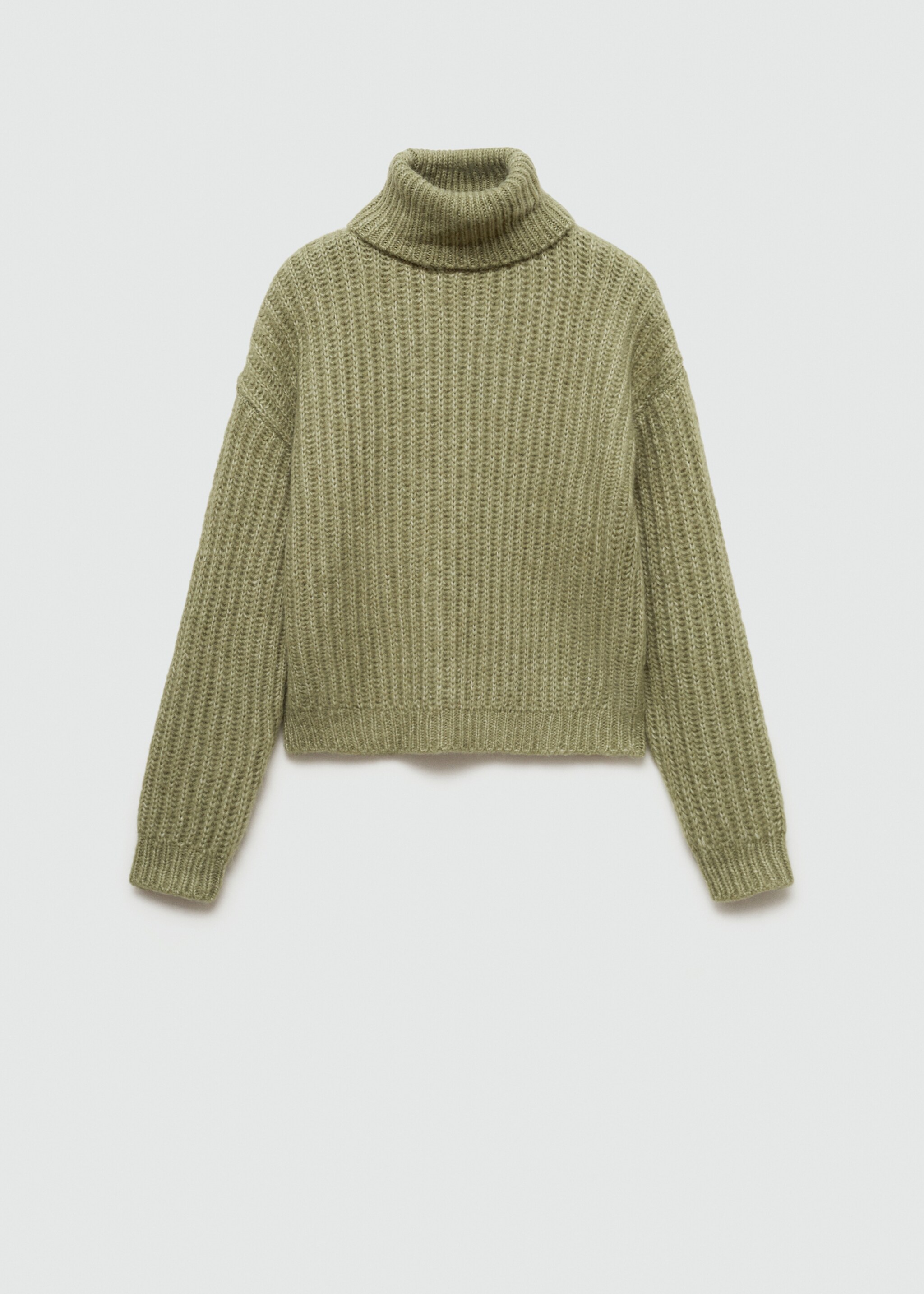 Strickpullover mit Rollkragen - Artikel ohne Model, Grün. Ref: 77007689-00.