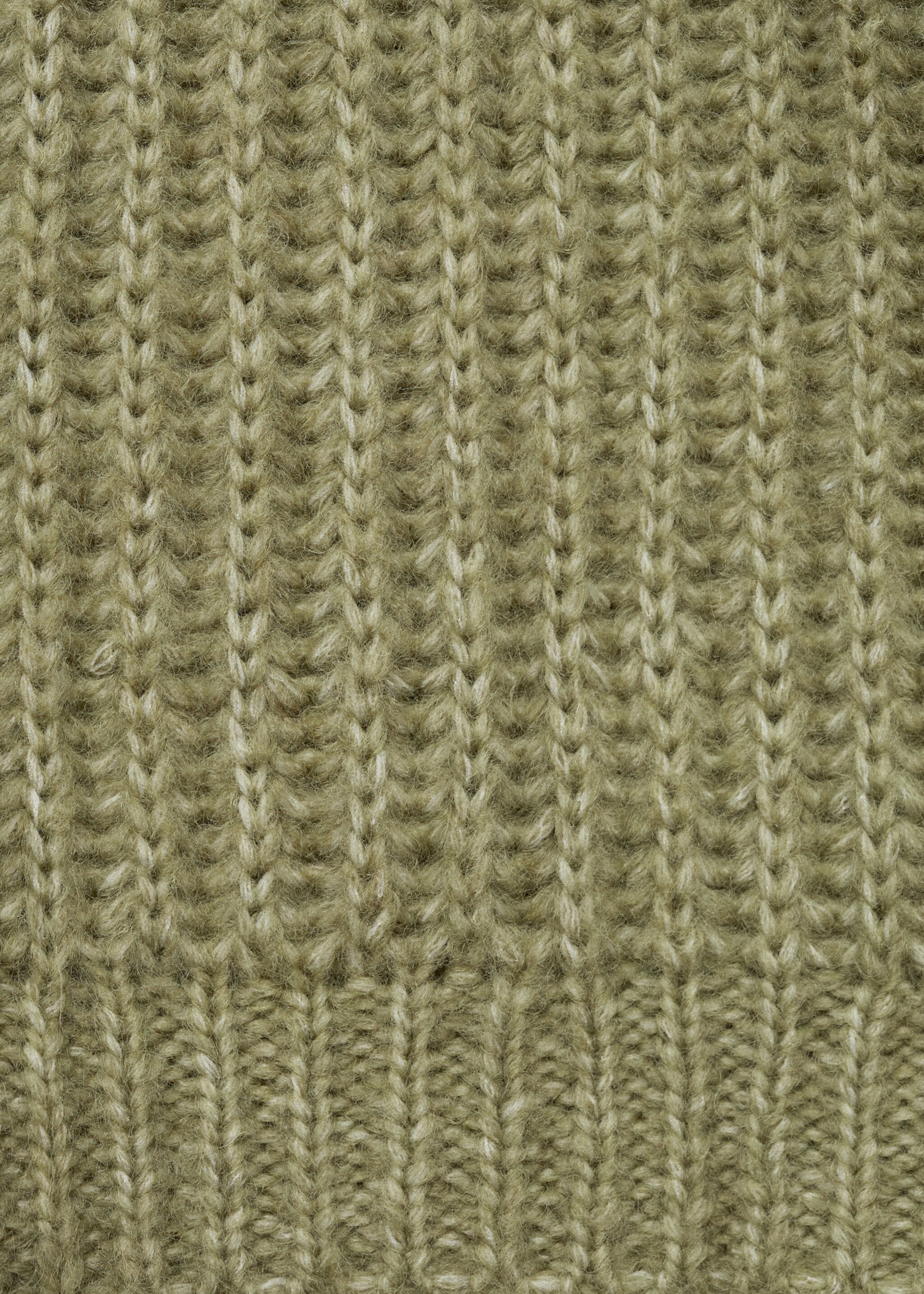 Strickpullover mit Rollkragen - Detail des Artikels 0, Grün. Ref: 77007689-00.