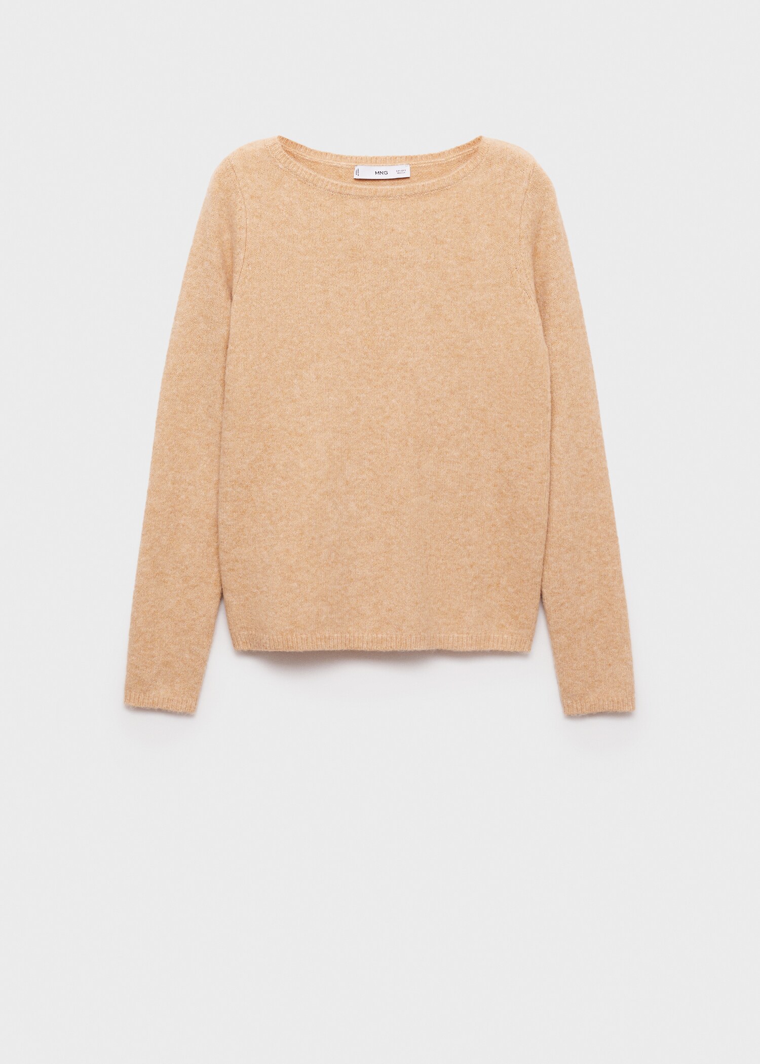 Fine-knit boat-neck sweater - Article without model