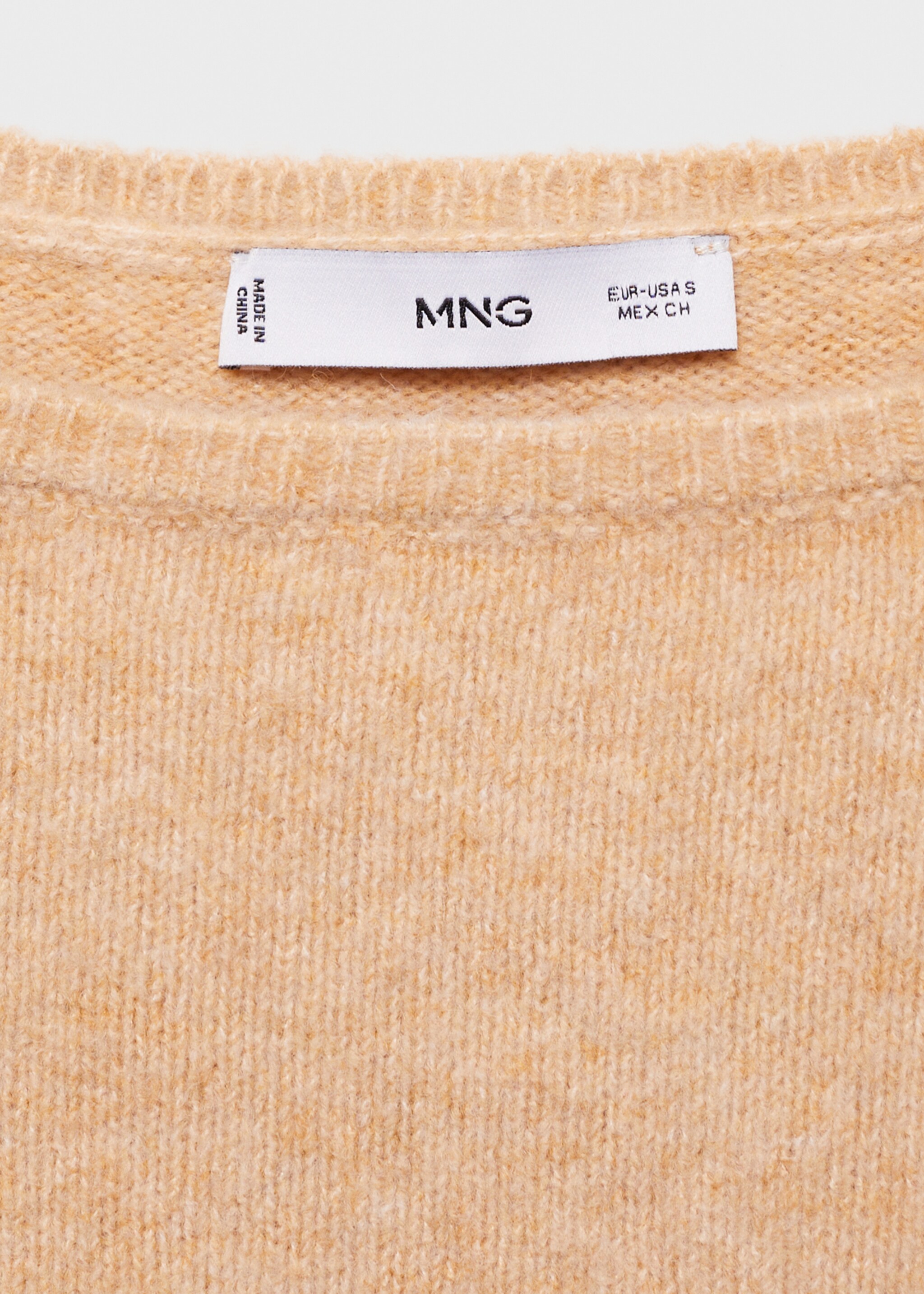 Fine-knit boat-neck sweater - Details of the article 8, Medium Brown. Ref: 77007691-00.