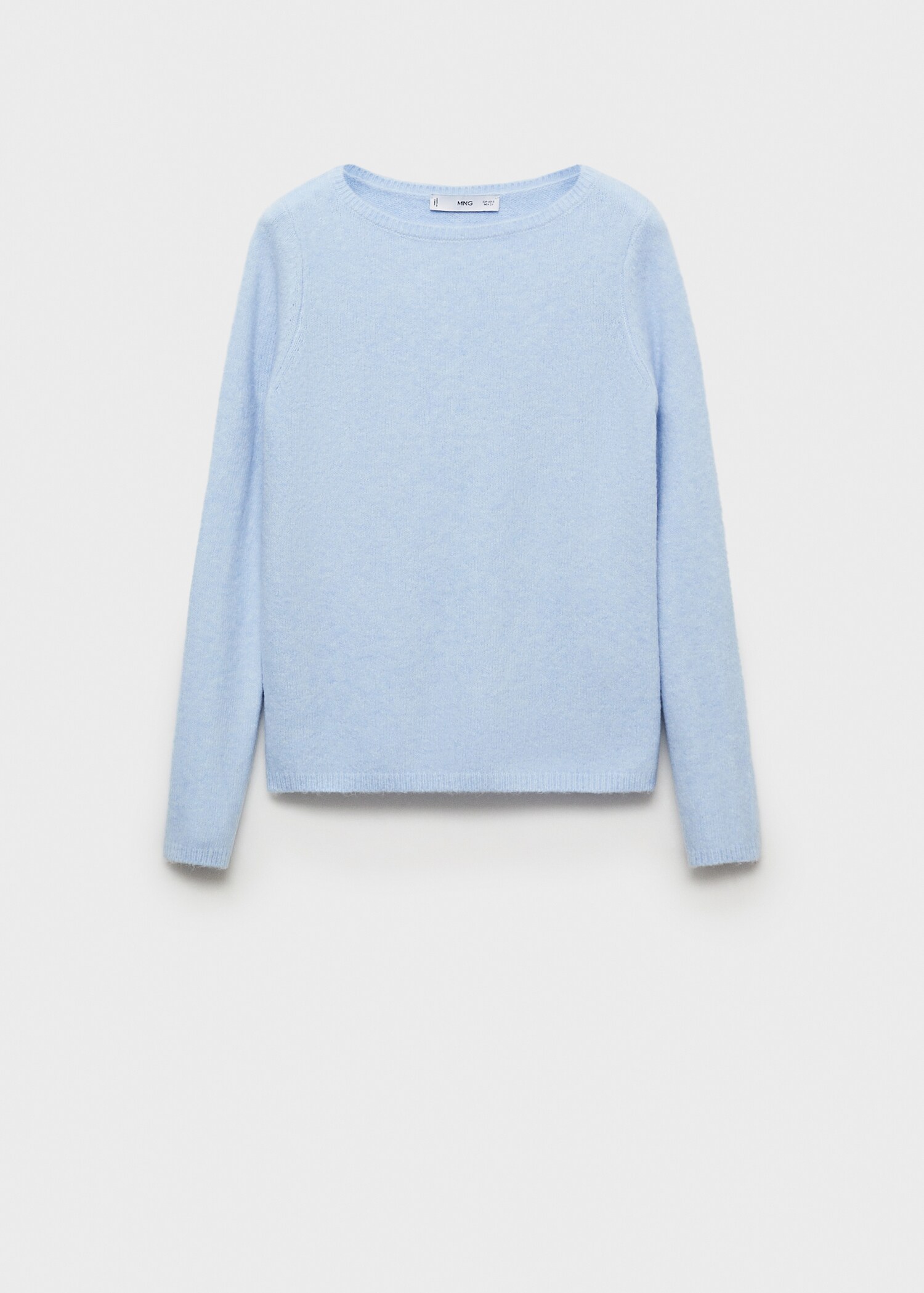 Fine-knit boat-neck sweater - Article without model