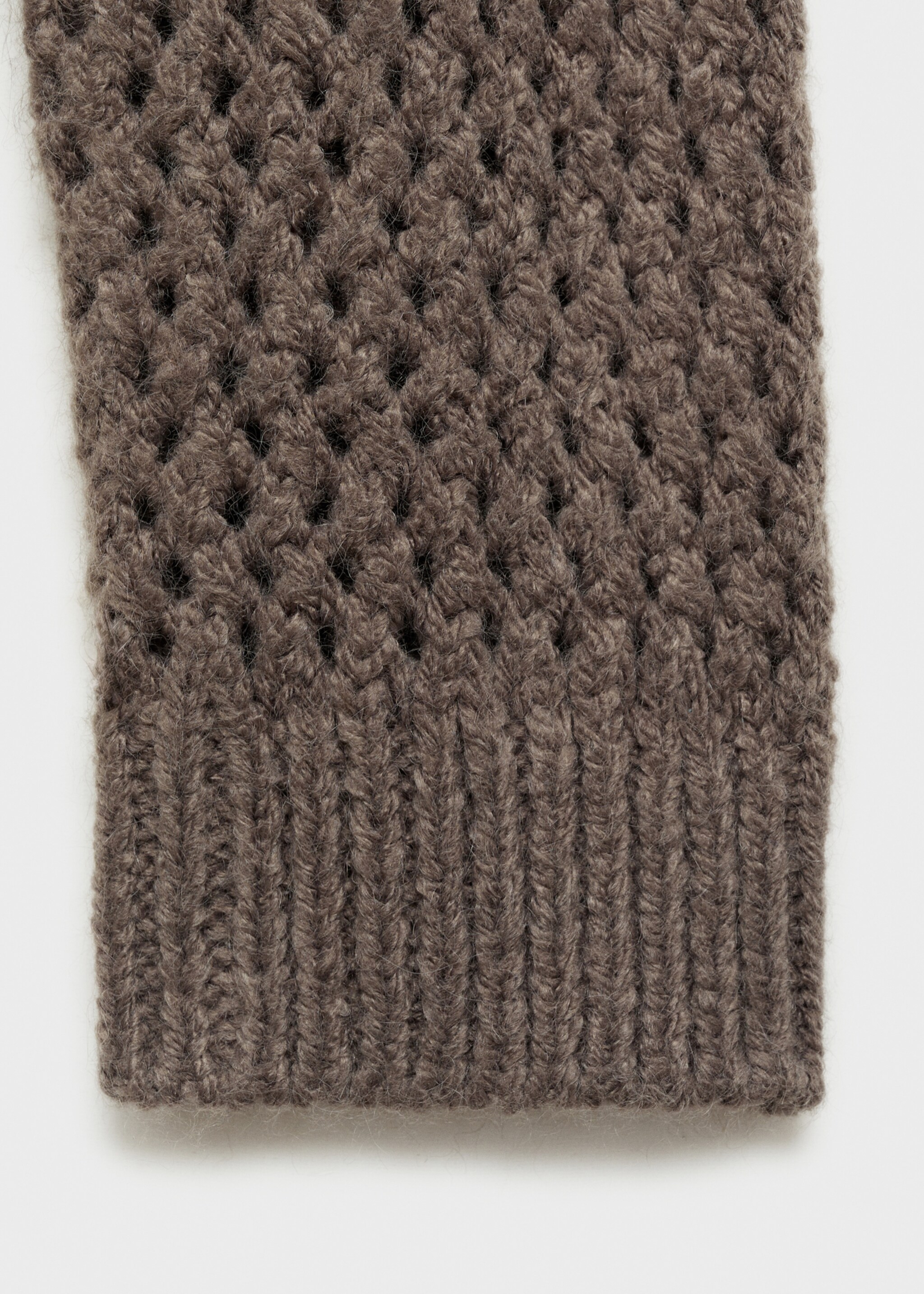Textured knit sweater - Details of the article 0, Grey. Ref: 77007692-00.