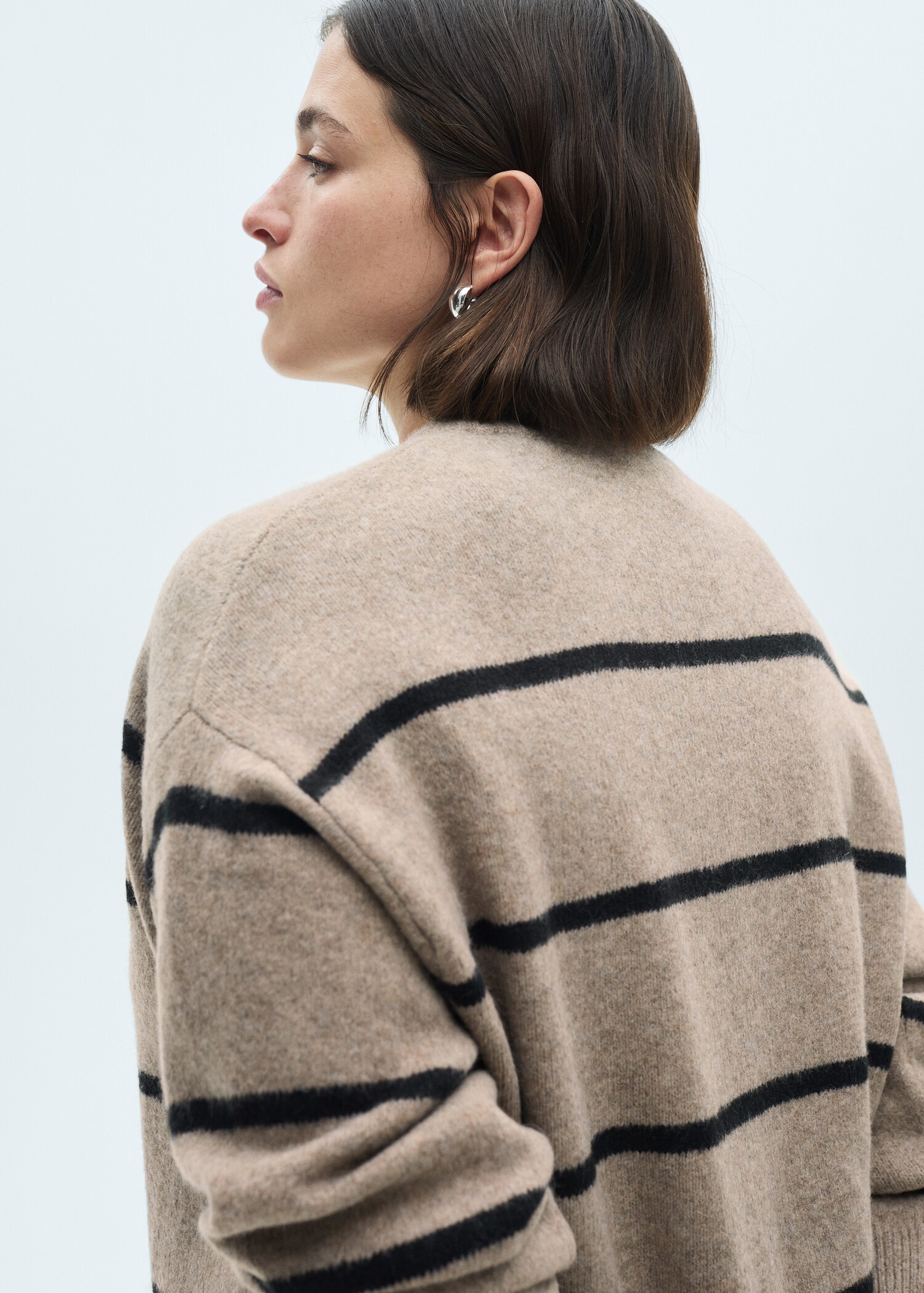 Knit striped sweater - Details of the article 4