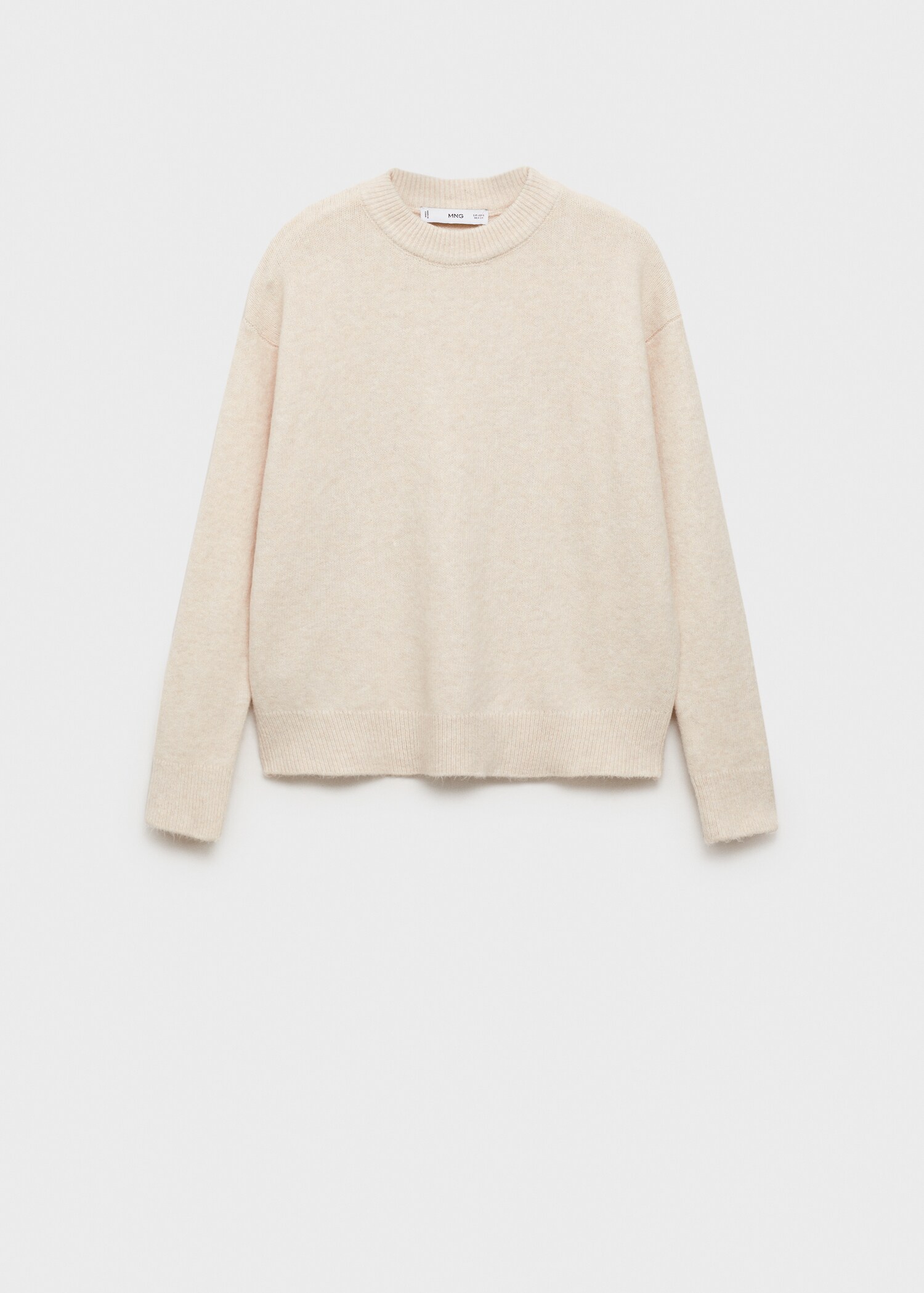 Round-neck knitted sweater - Article without model