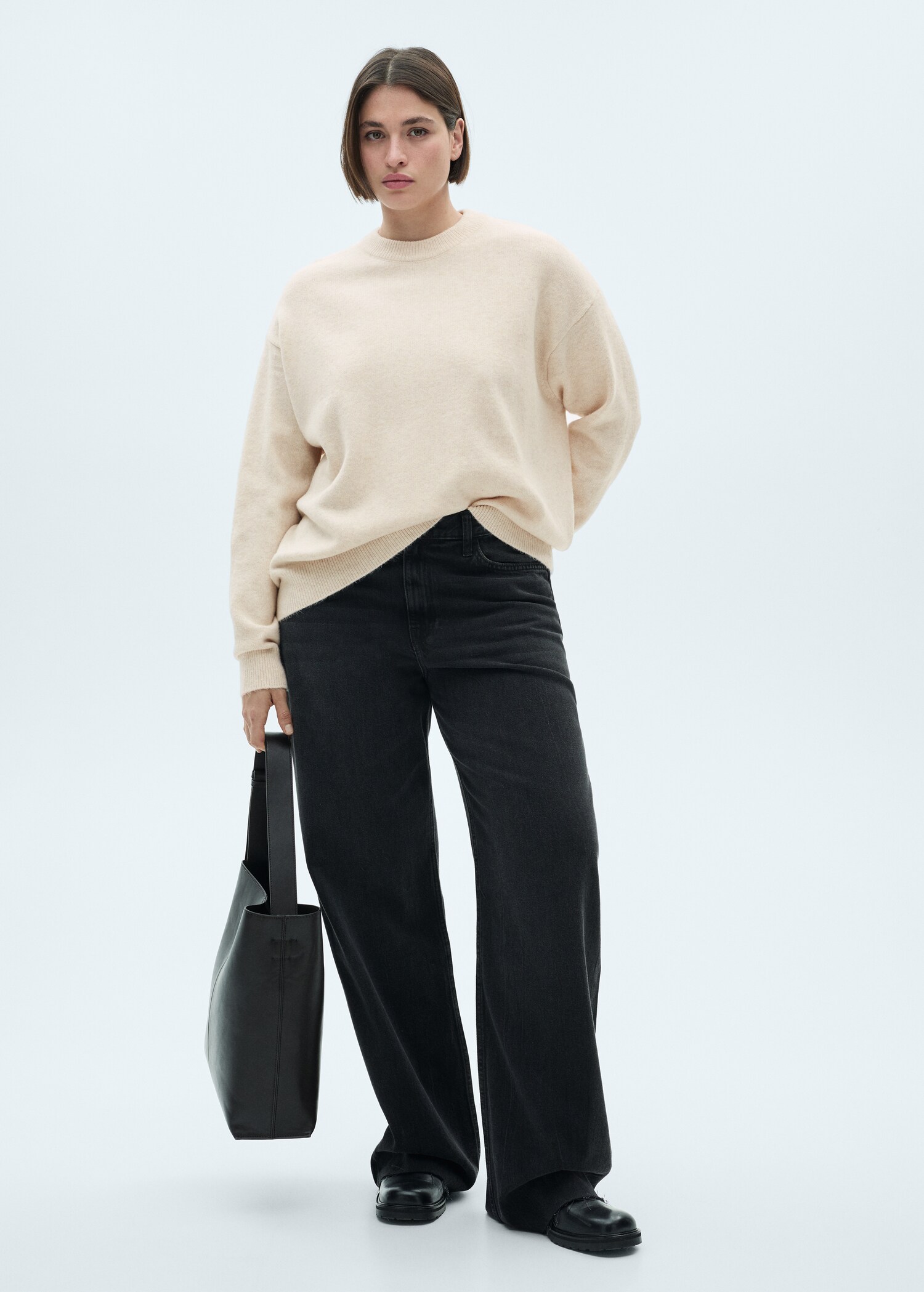 Round-neck knitted sweater - Details of the article 3