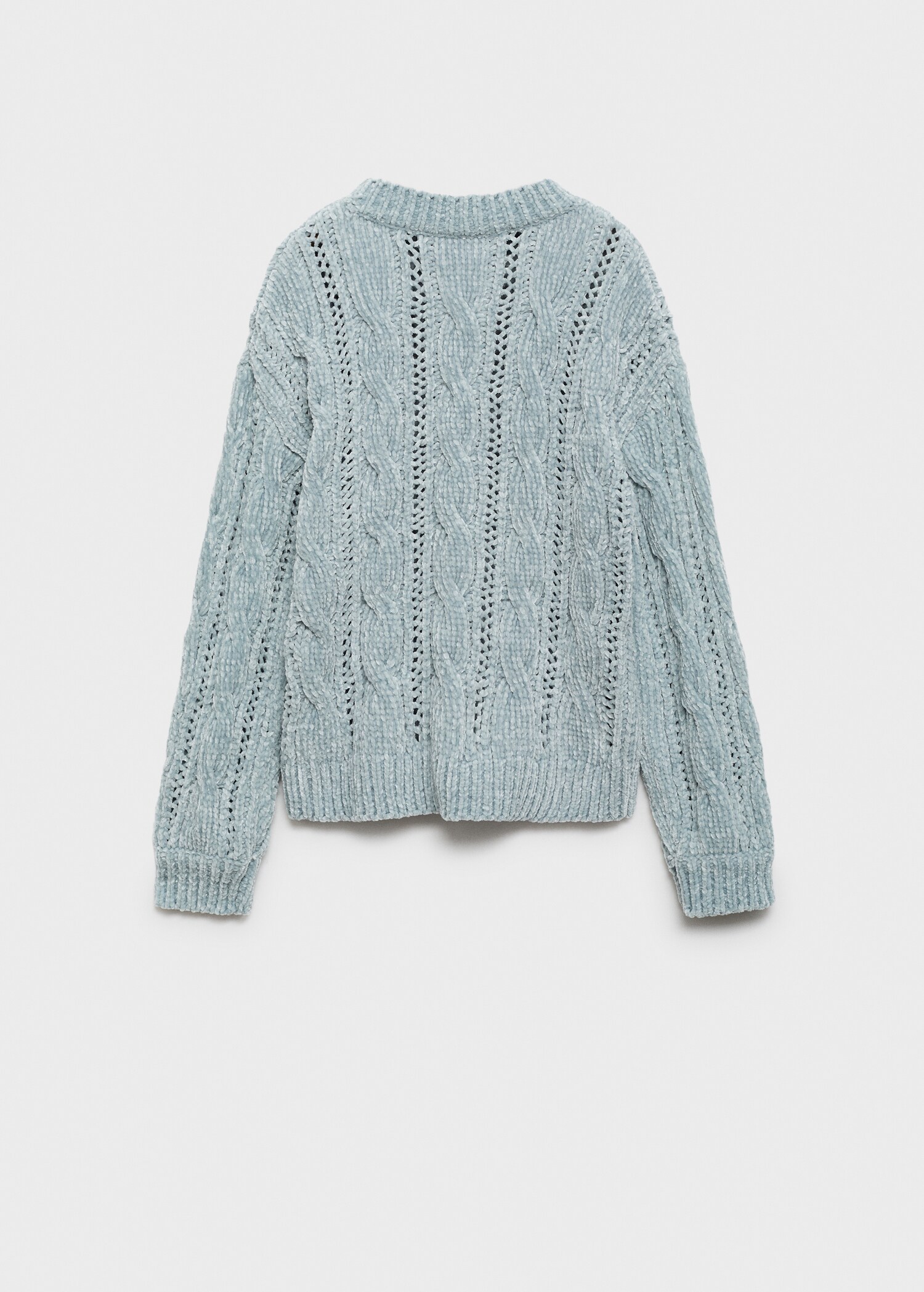 Braided knitted sweater - Reverse of the article