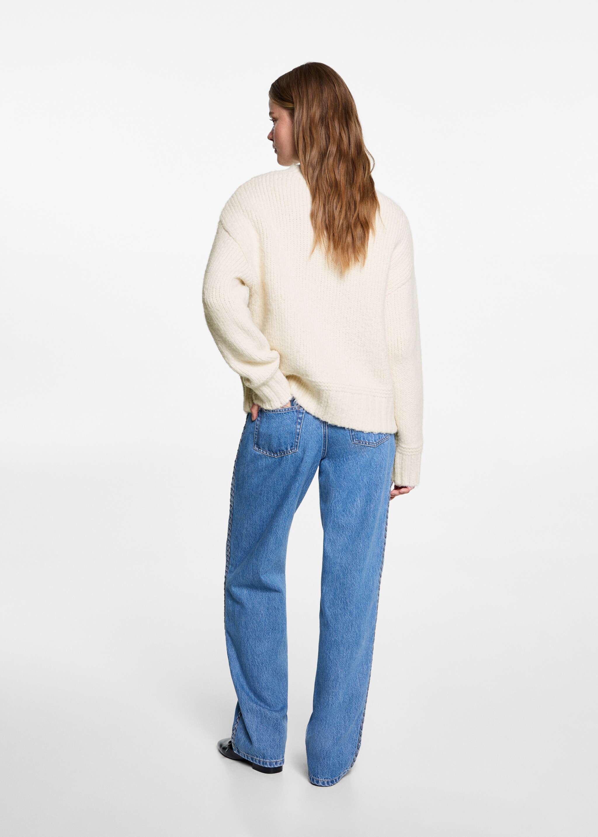 Jersei punt flors - Revers de l'article, Cru. Ref: 77007701-00.