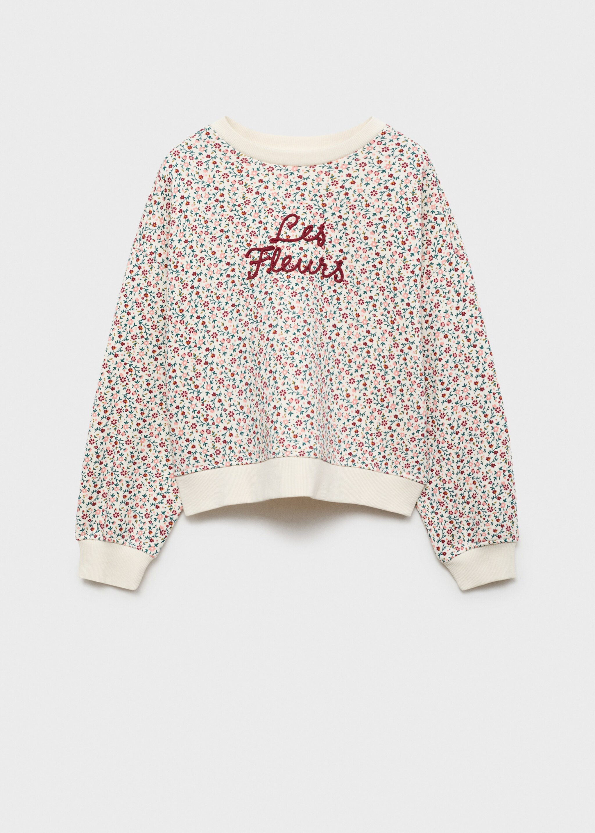 Virágos sweatshirt - Termék modell nélkül