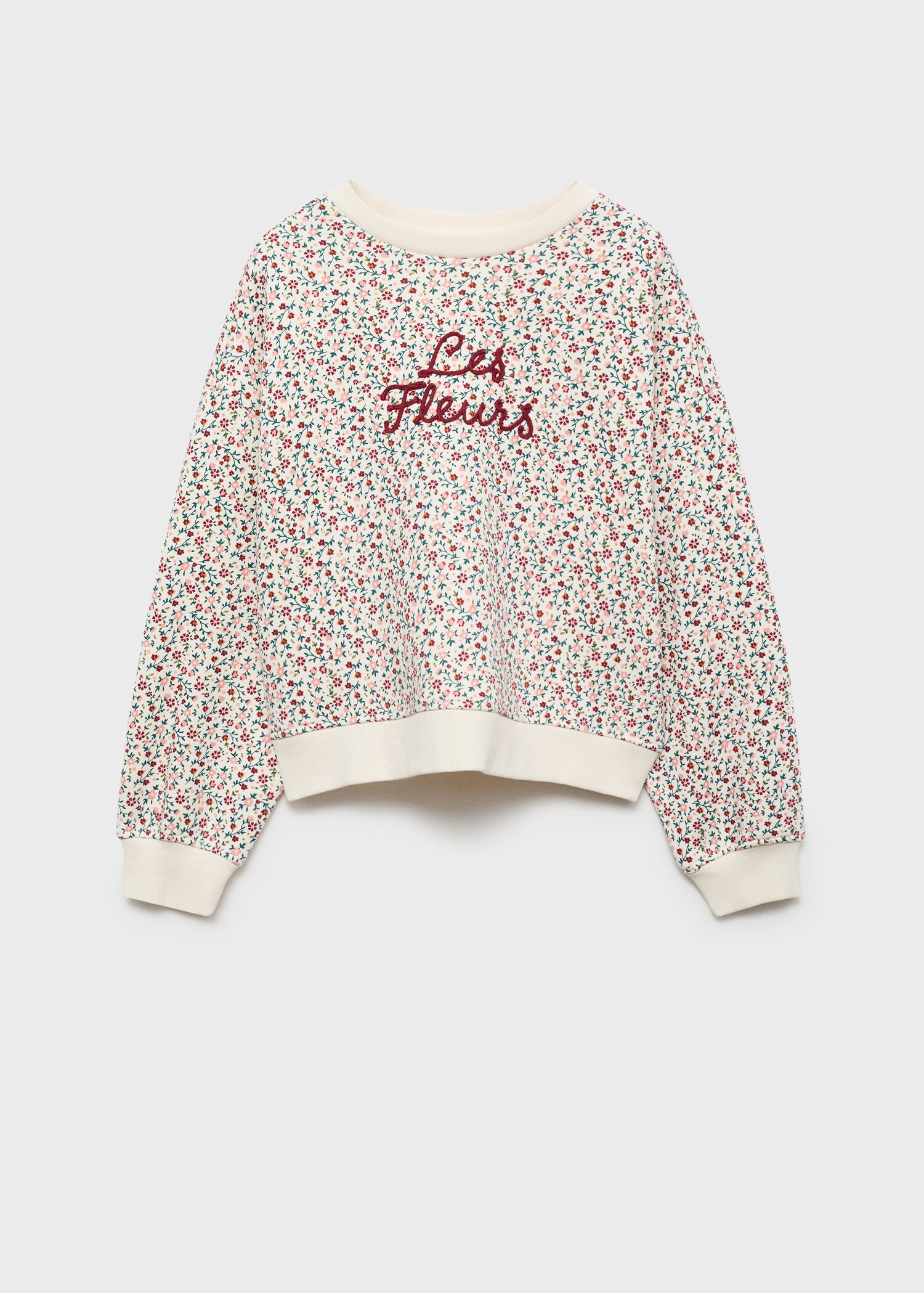 Sweatshirt mit Blumenmuster - Artikel ohne Model