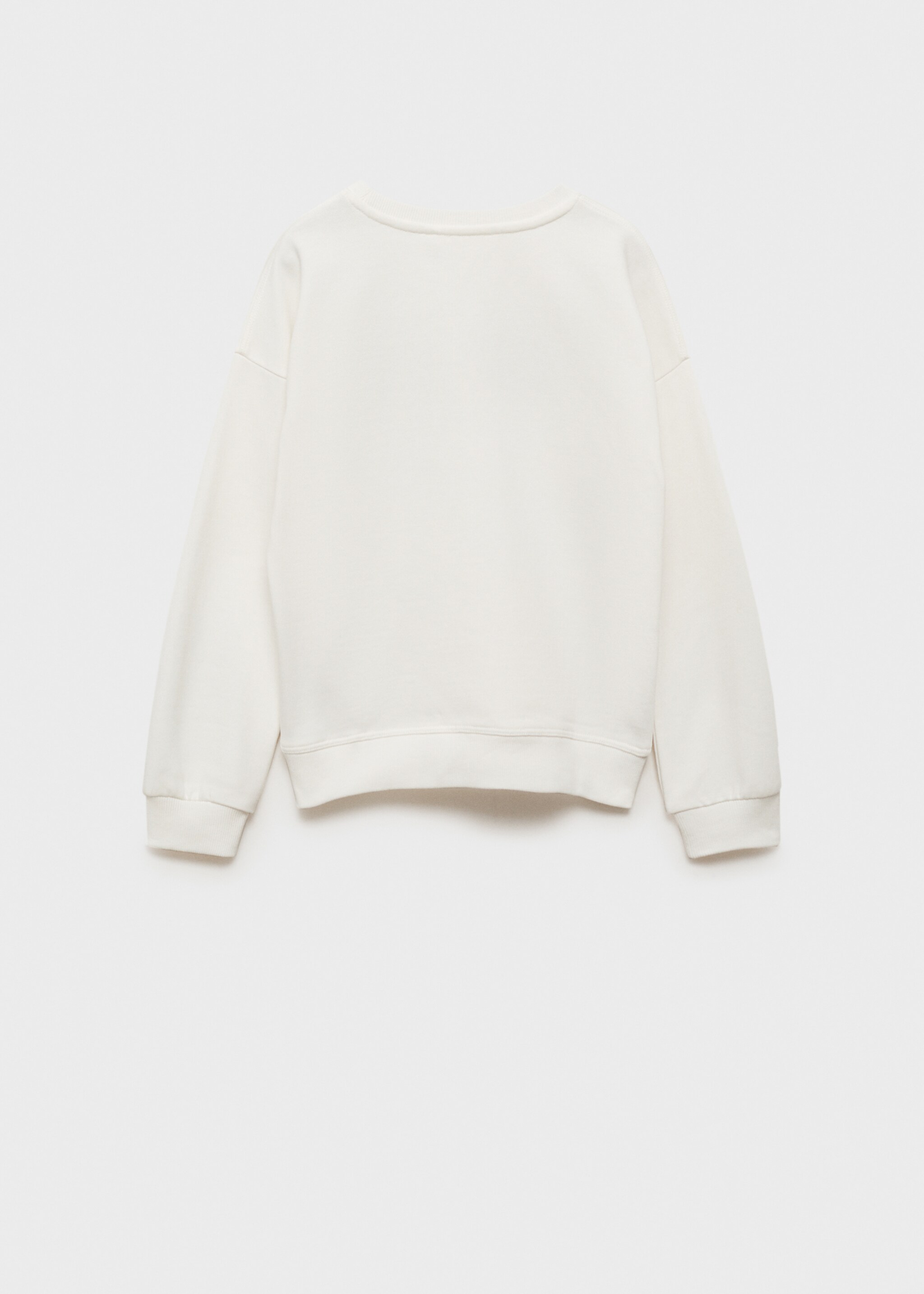 Sweat-shirt coton détails brodés - Verso de l’article