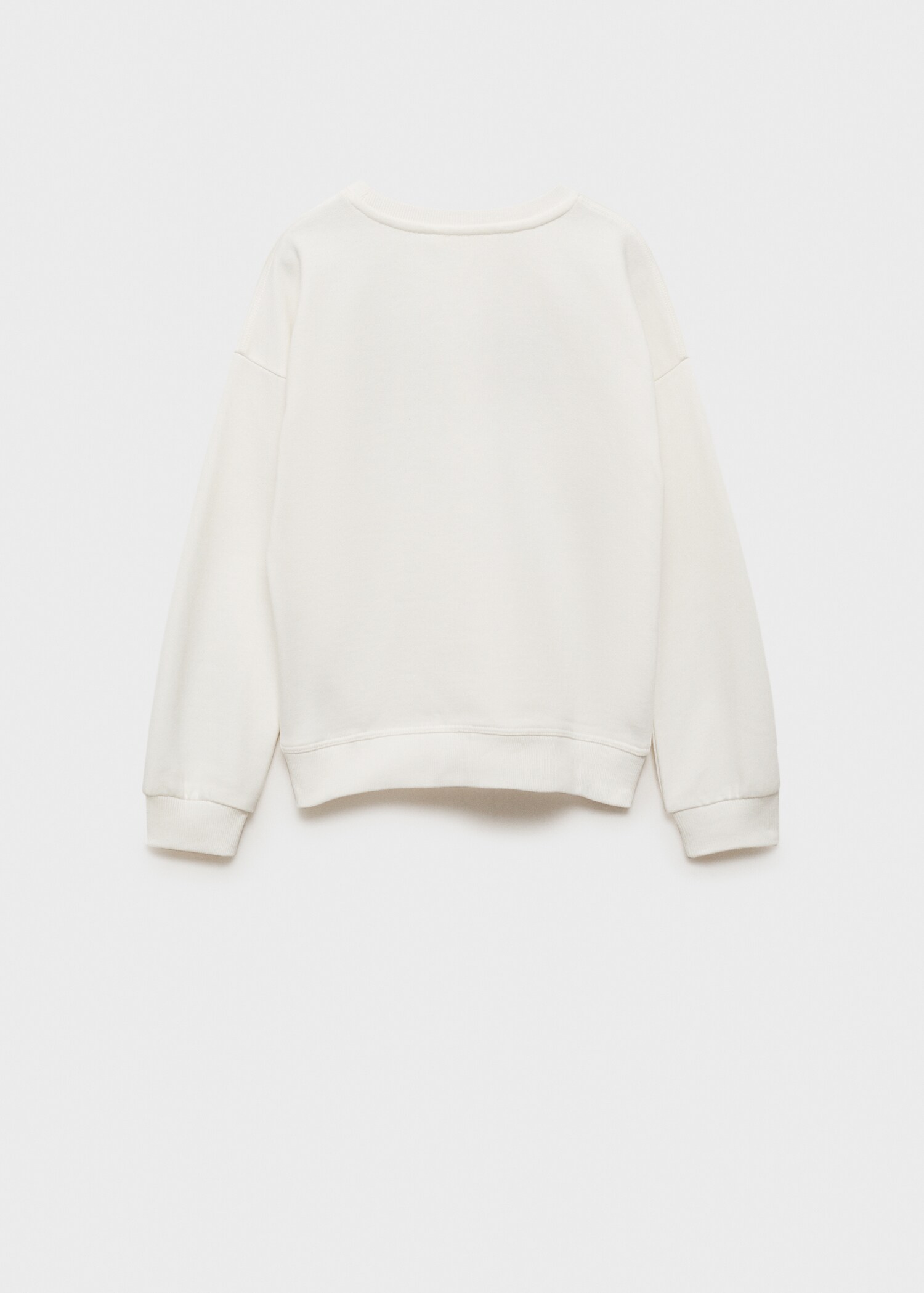 Sweat-shirt coton détails brodés - Verso de l’article