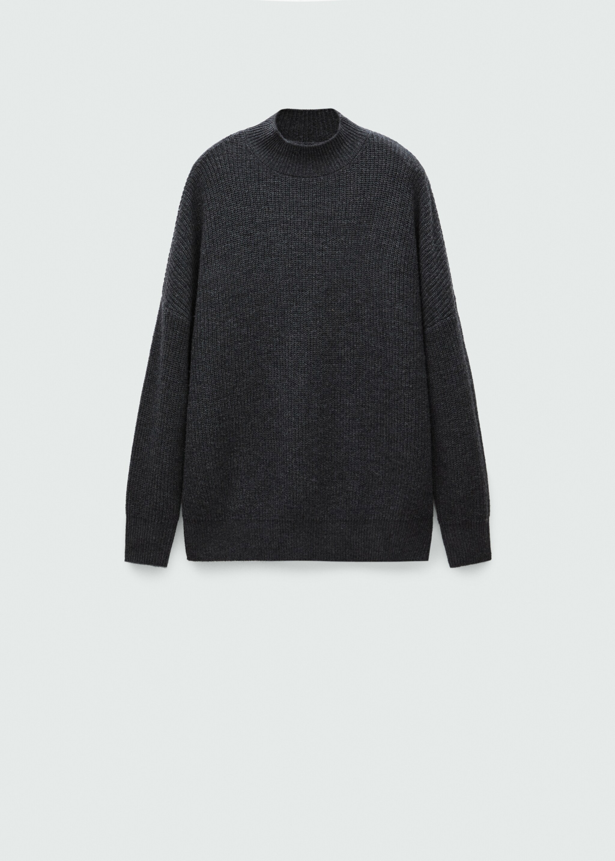 Oversized-Baumwollpullover - Artikel ohne Model, Anthrazit. Ref: 77007722-00.