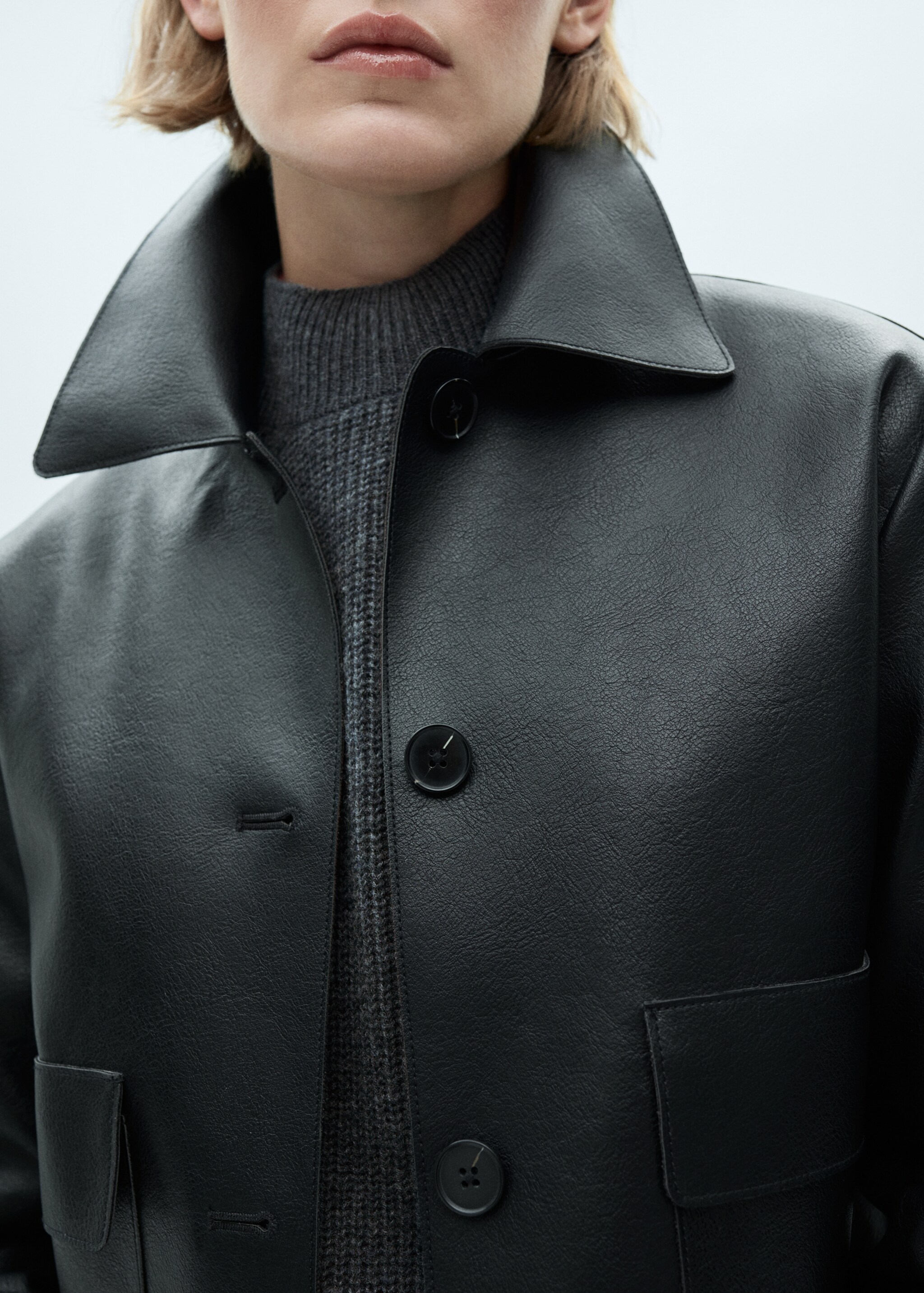 Oversized-Baumwollpullover - Detail des Artikels 1, Anthrazit. Ref: 77007722-00.