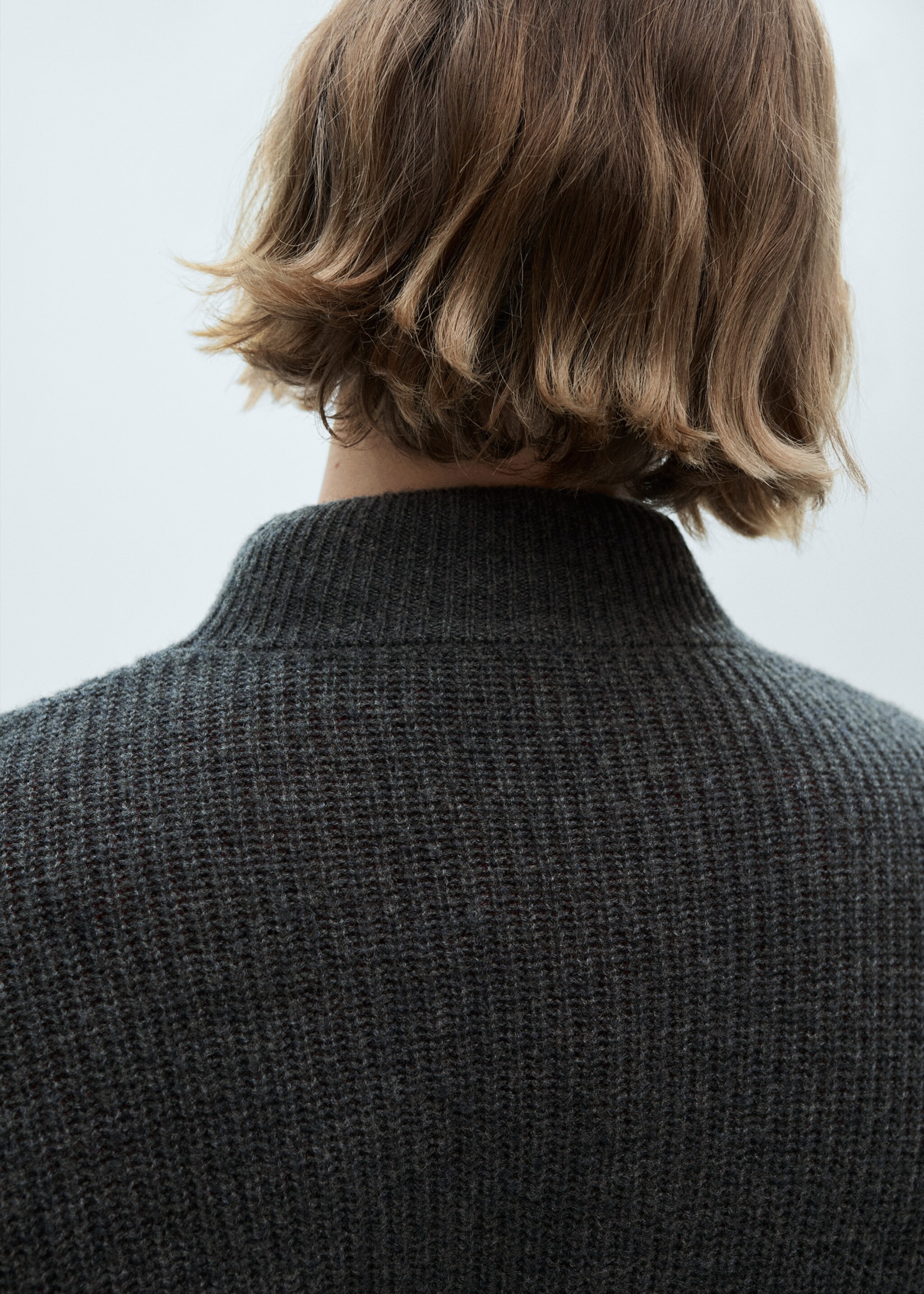 Oversized-Baumwollpullover - Detail des Artikels 6, Anthrazit. Ref: 77007722-00.
